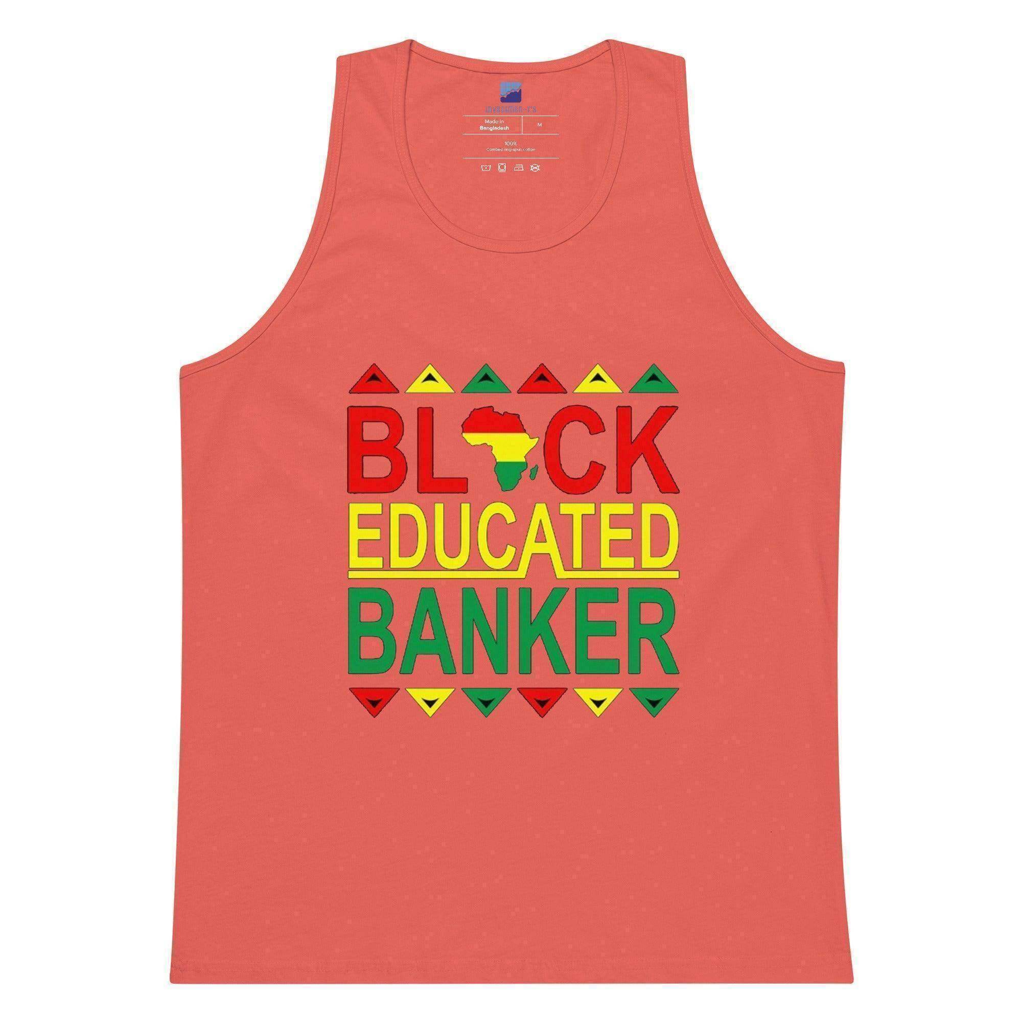Black Educated Banker Tank Top - InvestmenTees