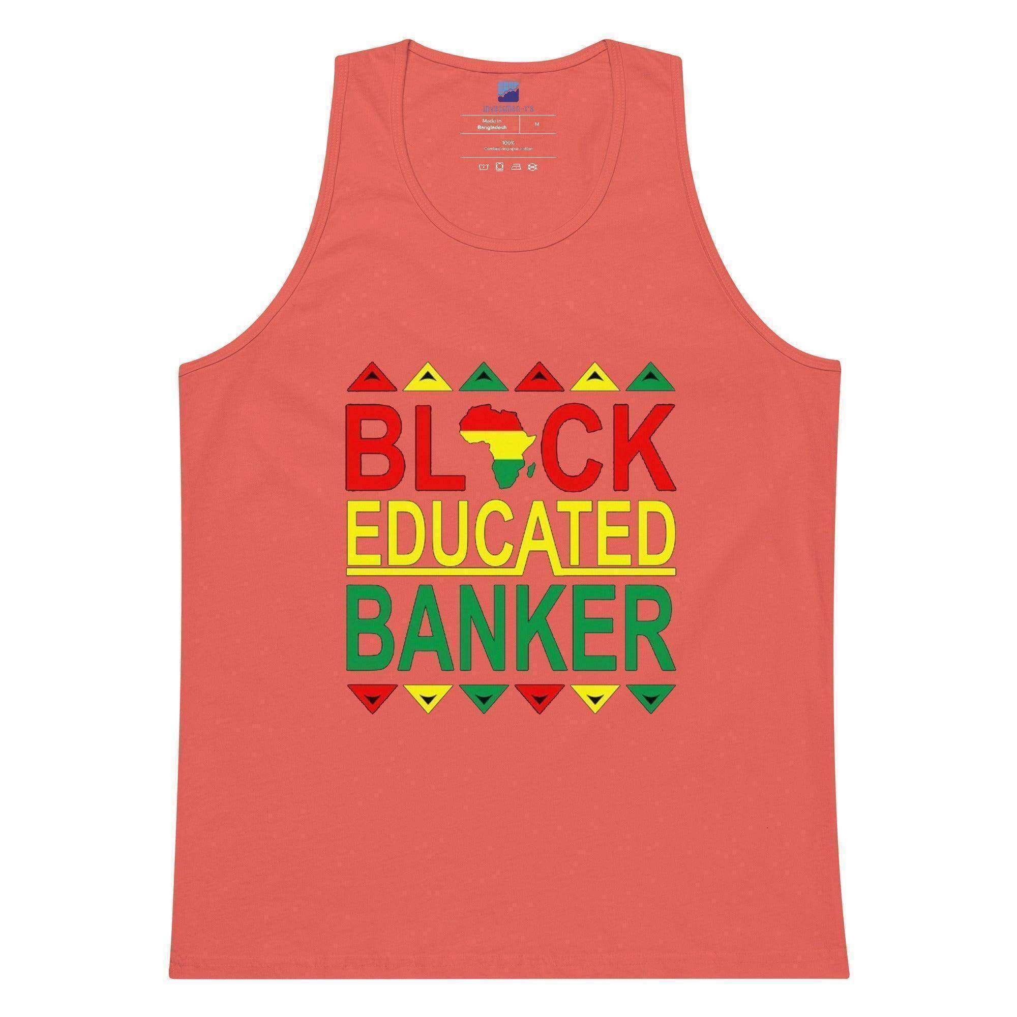 Black Educated Banker Tank Top - InvestmenTees