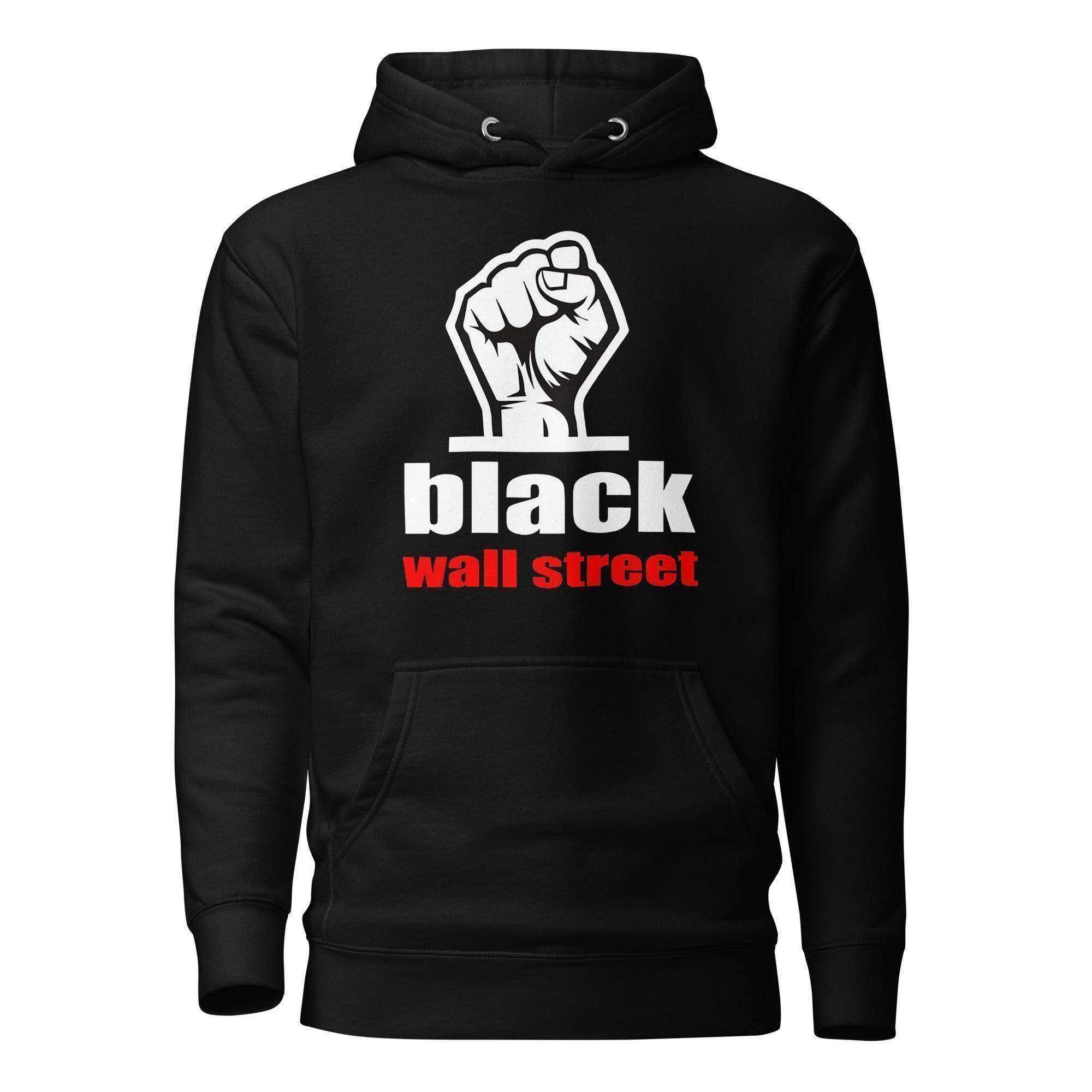 Black Wall Street Fist Pullover Hoodie - InvestmenTees