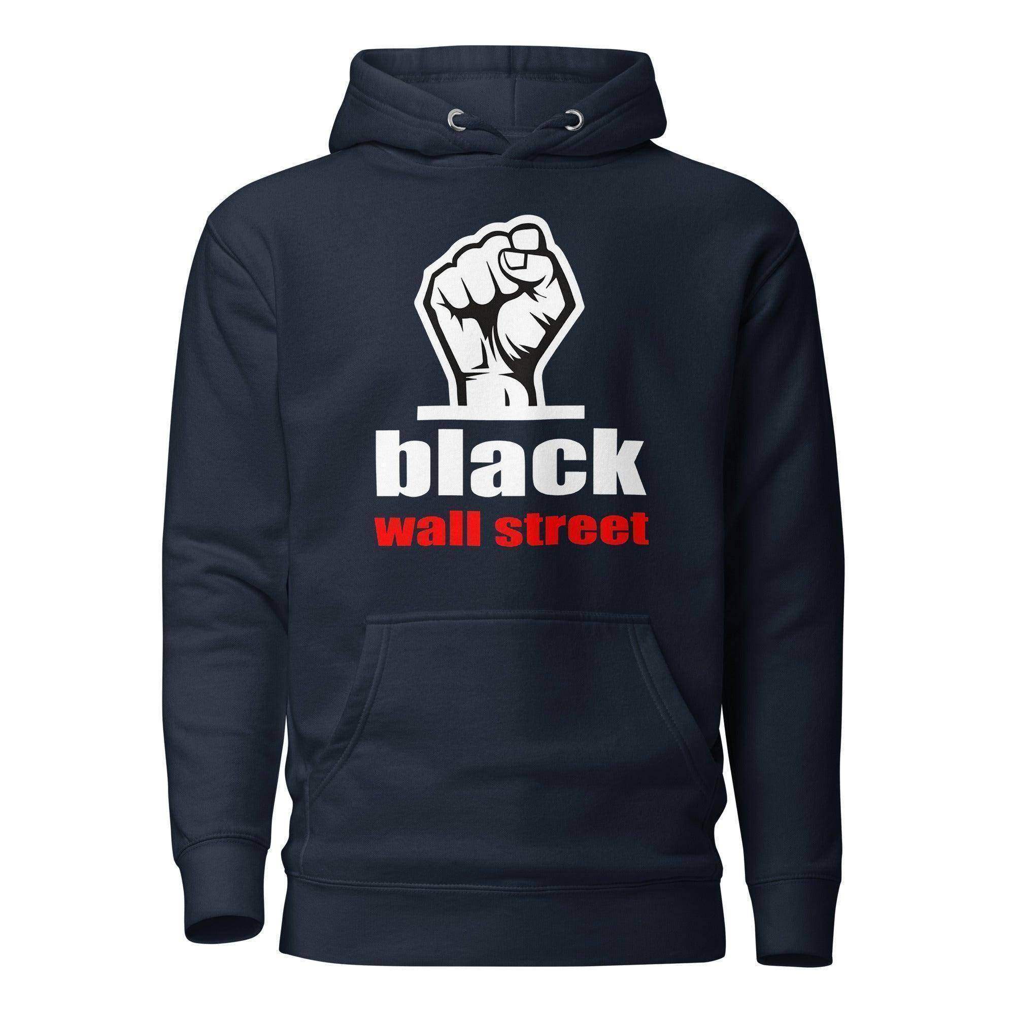 Black Wall Street Fist Pullover Hoodie - InvestmenTees