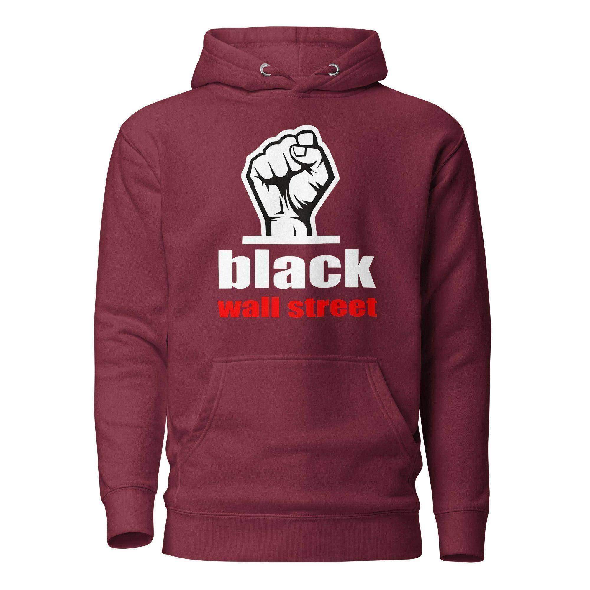 Black Wall Street Fist Pullover Hoodie - InvestmenTees