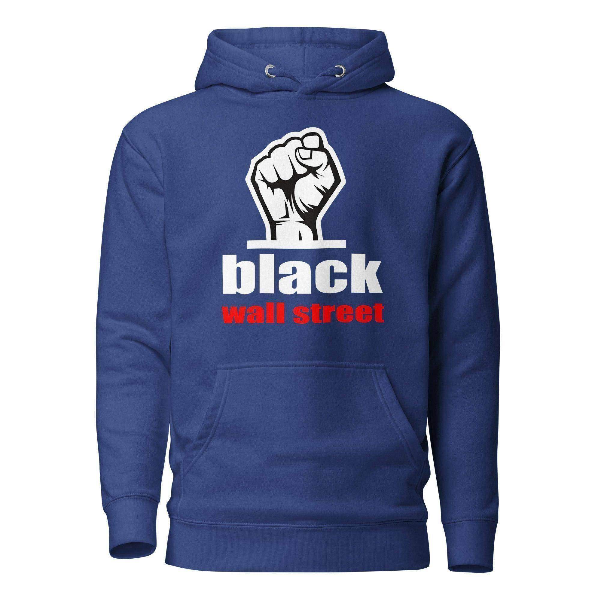 Black Wall Street Fist Pullover Hoodie - InvestmenTees
