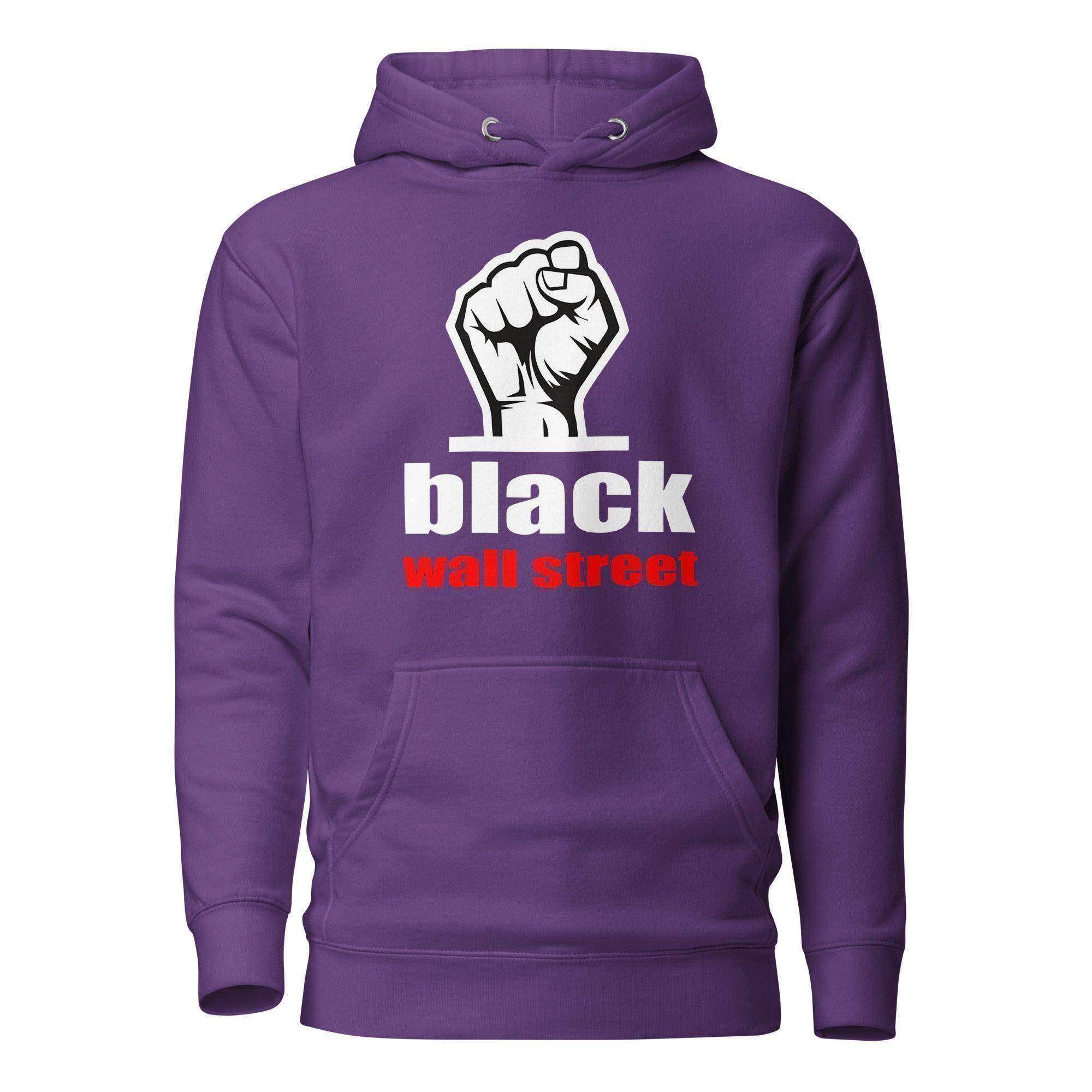 Black Wall Street Fist Pullover Hoodie - InvestmenTees