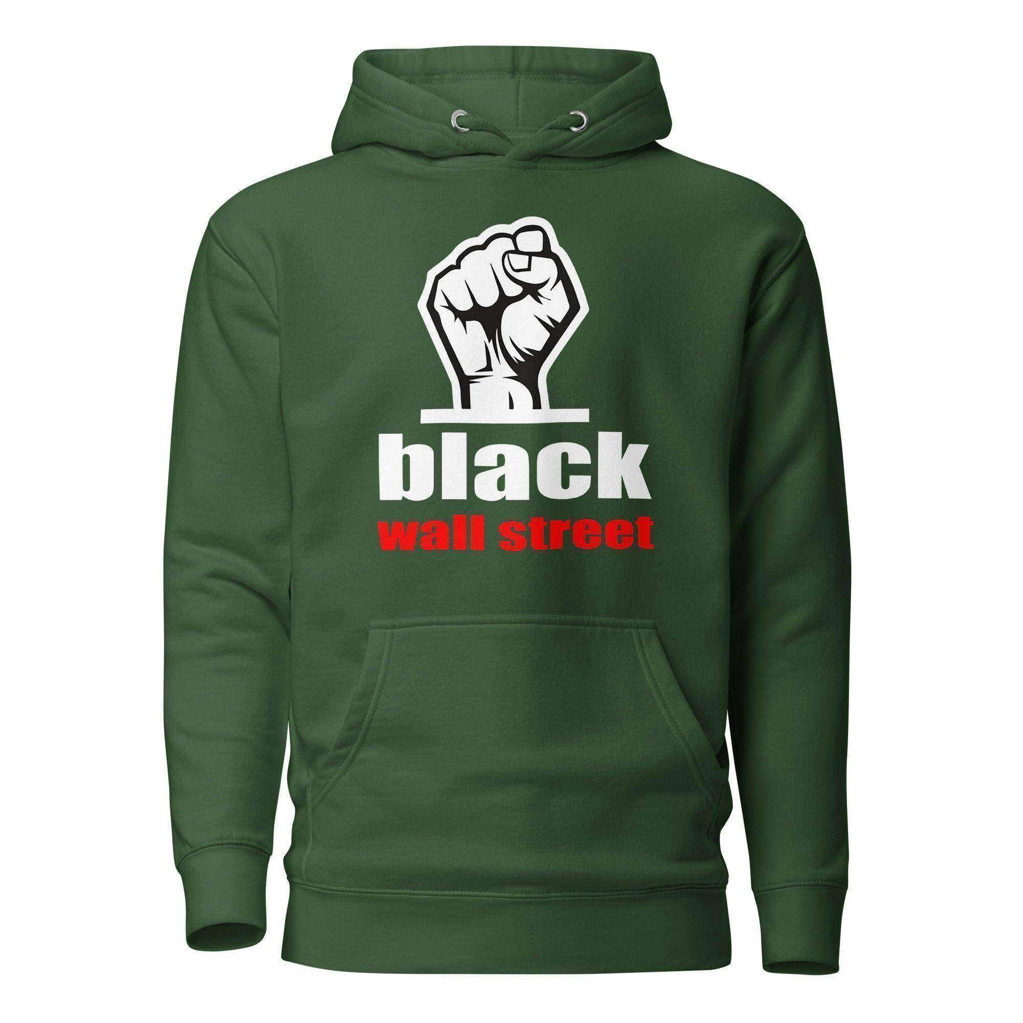 Black Wall Street Fist Pullover Hoodie - InvestmenTees