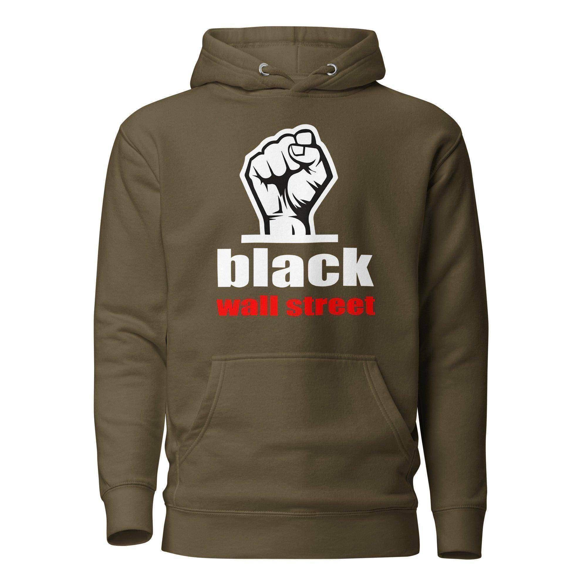 Black Wall Street Fist Pullover Hoodie - InvestmenTees