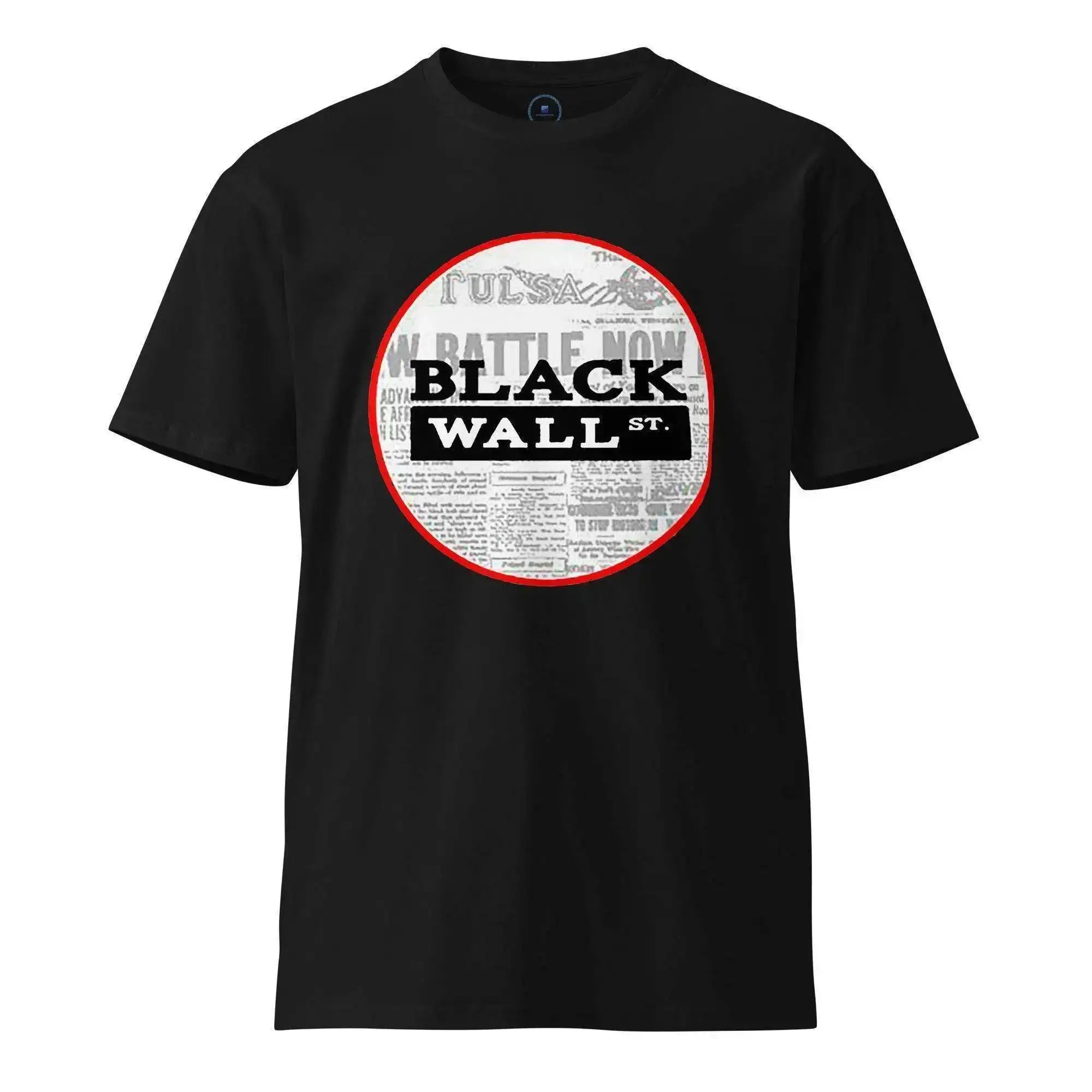 Black Wall Street News T-Shirt - InvestmenTees