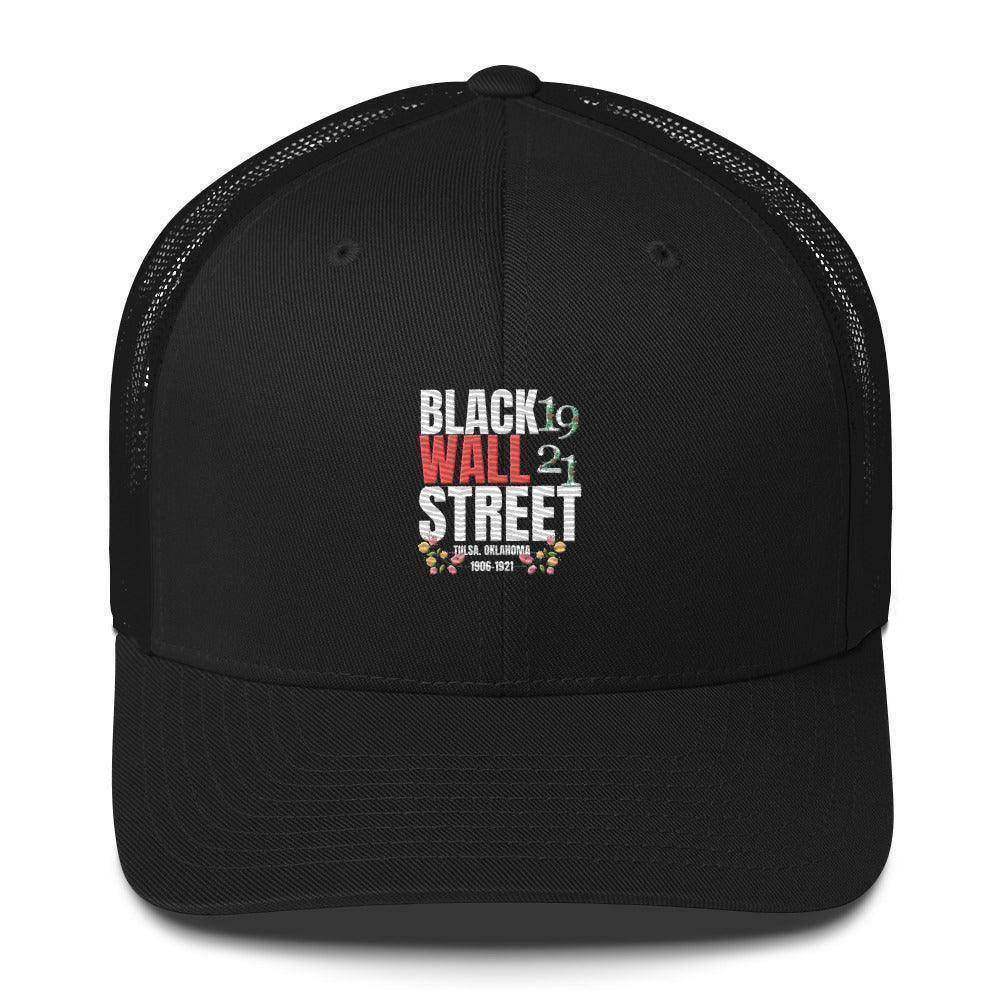 Black Wall Street Trucker Cap - InvestmenTees