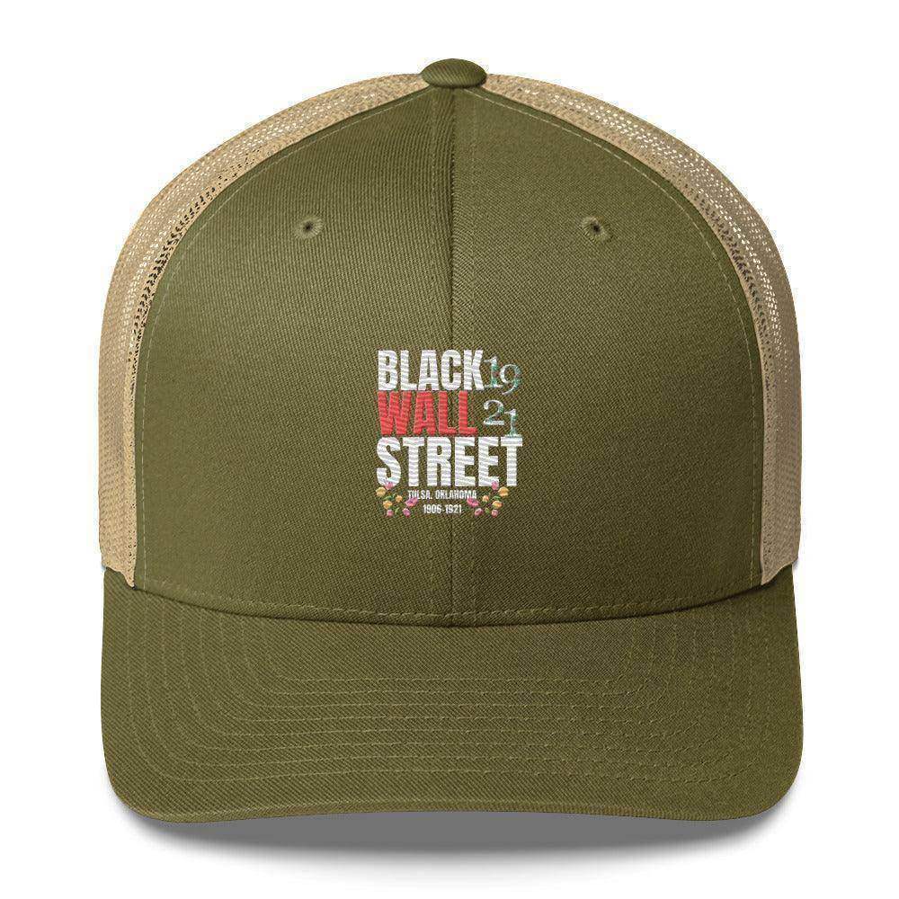 Black Wall Street Trucker Cap - InvestmenTees