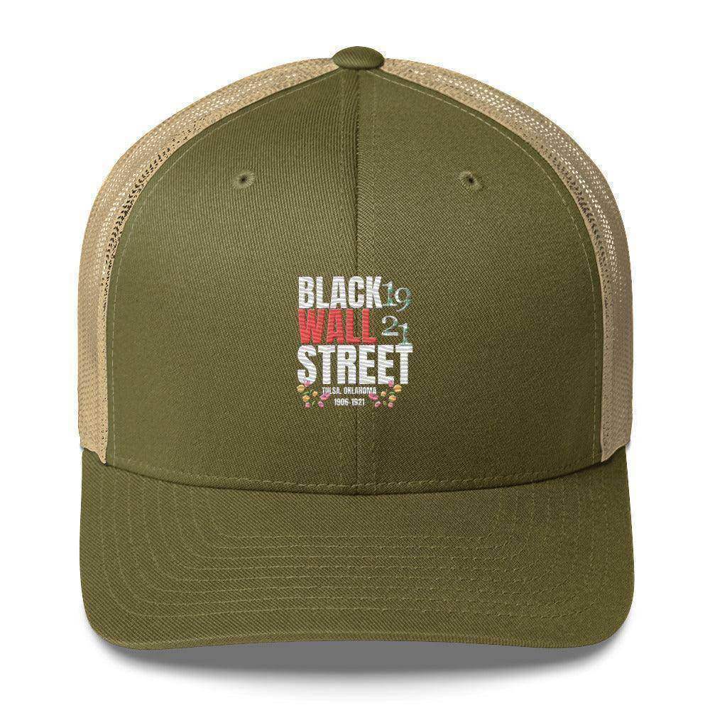 Black Wall Street Trucker Cap - InvestmenTees