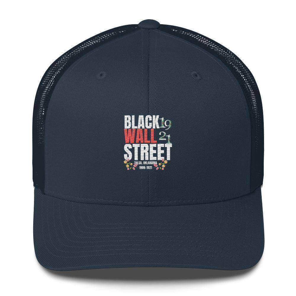 Black Wall Street Trucker Cap - InvestmenTees