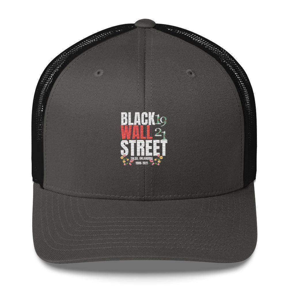 Black Wall Street Trucker Cap - InvestmenTees
