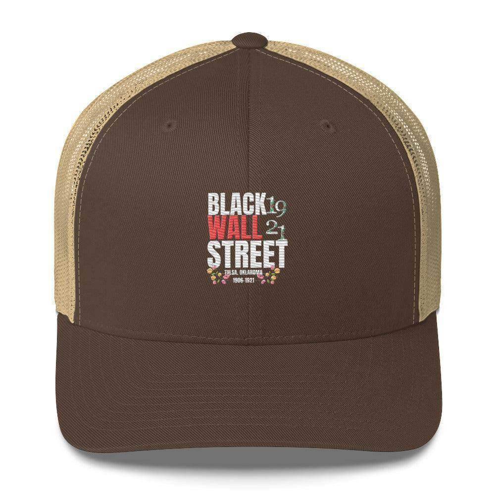 Black Wall Street Trucker Cap - InvestmenTees