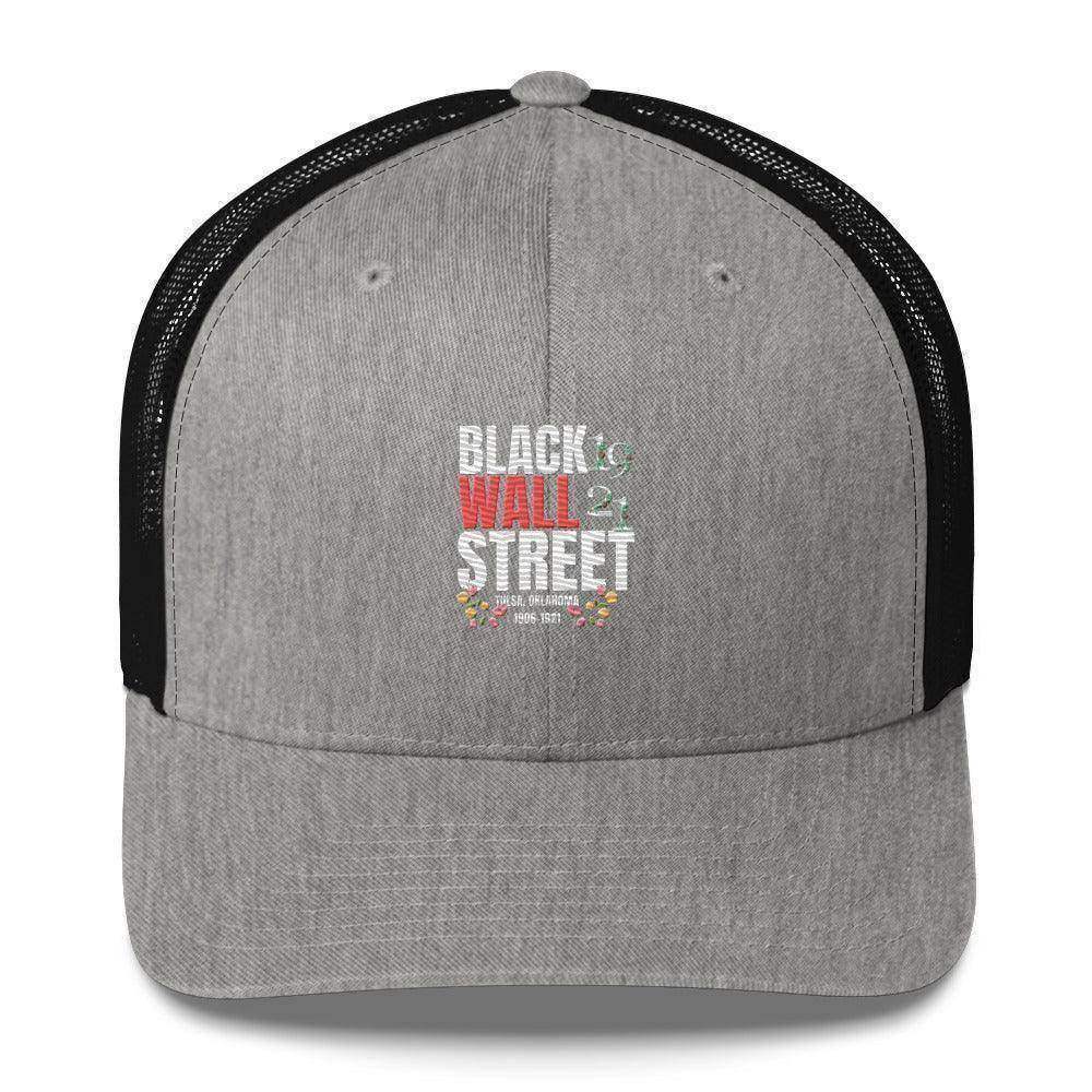 Black Wall Street Trucker Cap - InvestmenTees