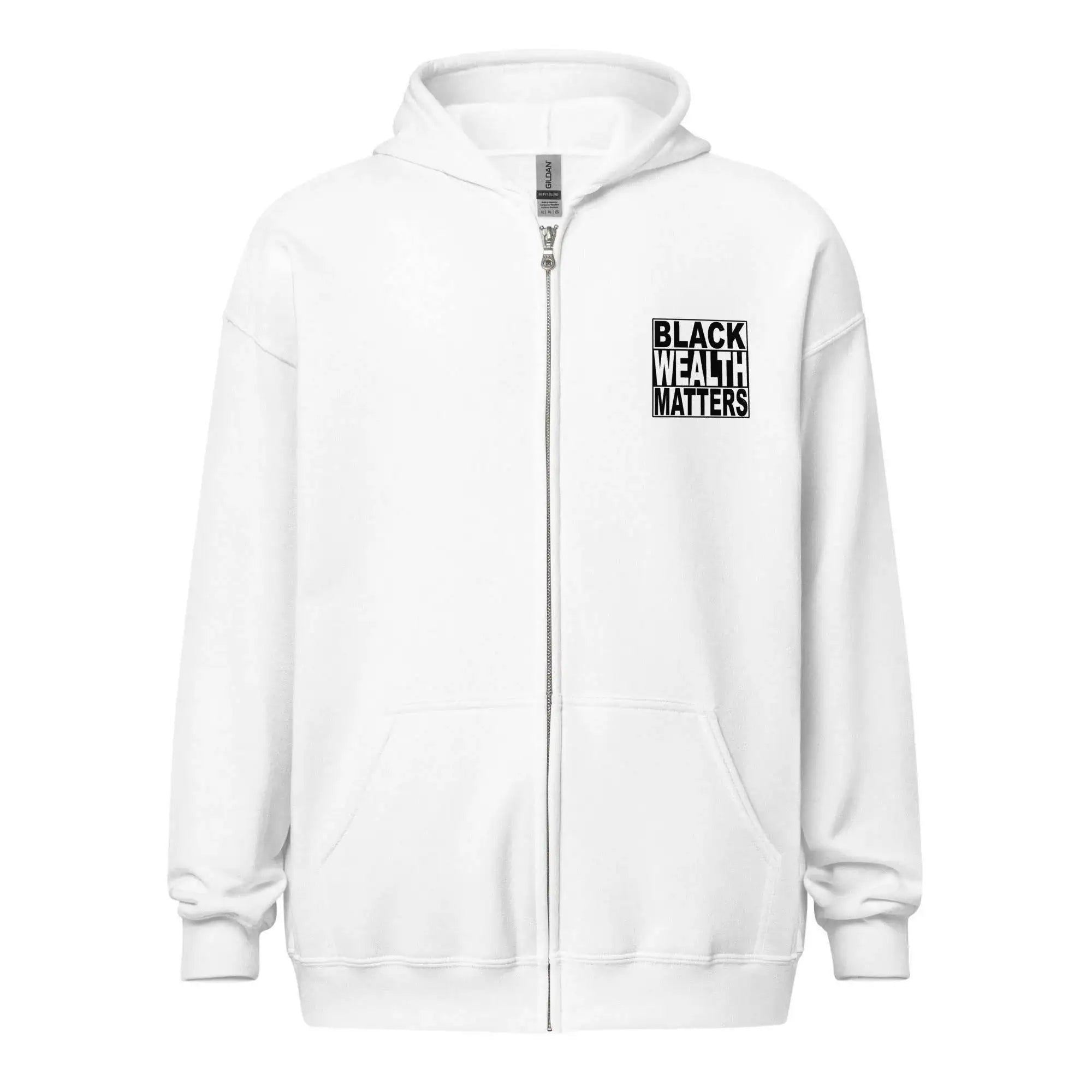 Black Wall Street Zip Up Hoodie - InvestmenTees