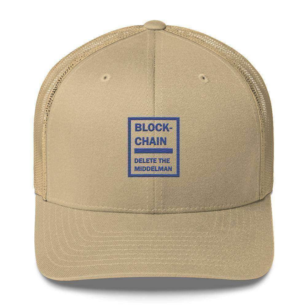 Blockchain Middleman Trucker Cap - InvestmenTees