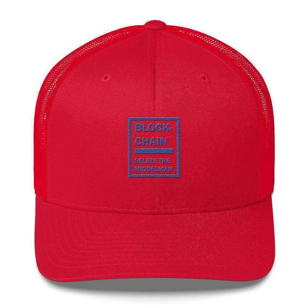 Blockchain Middleman Trucker Cap - InvestmenTees