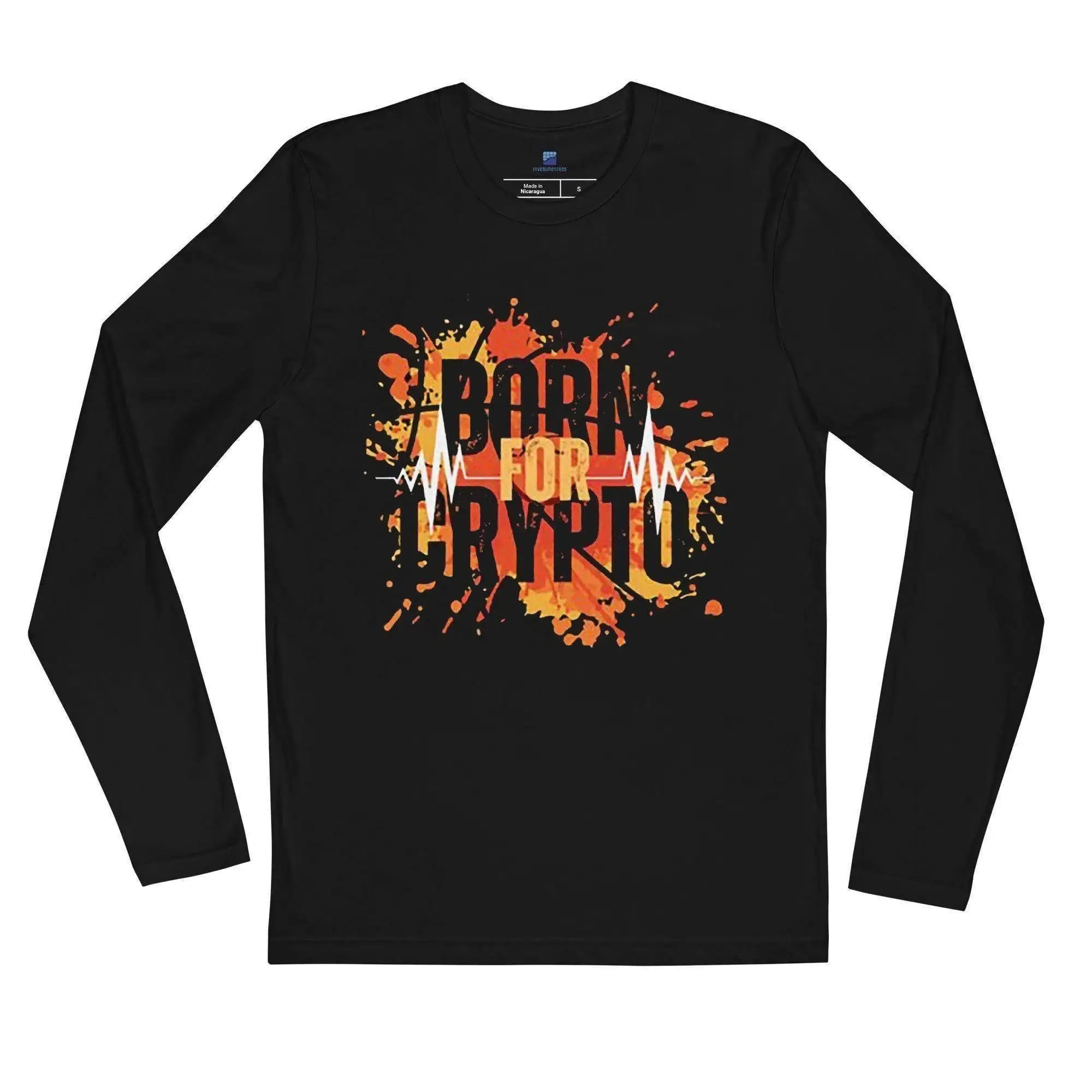 Born For Crypto Long Sleeve T-Shirt - InvestmenTees