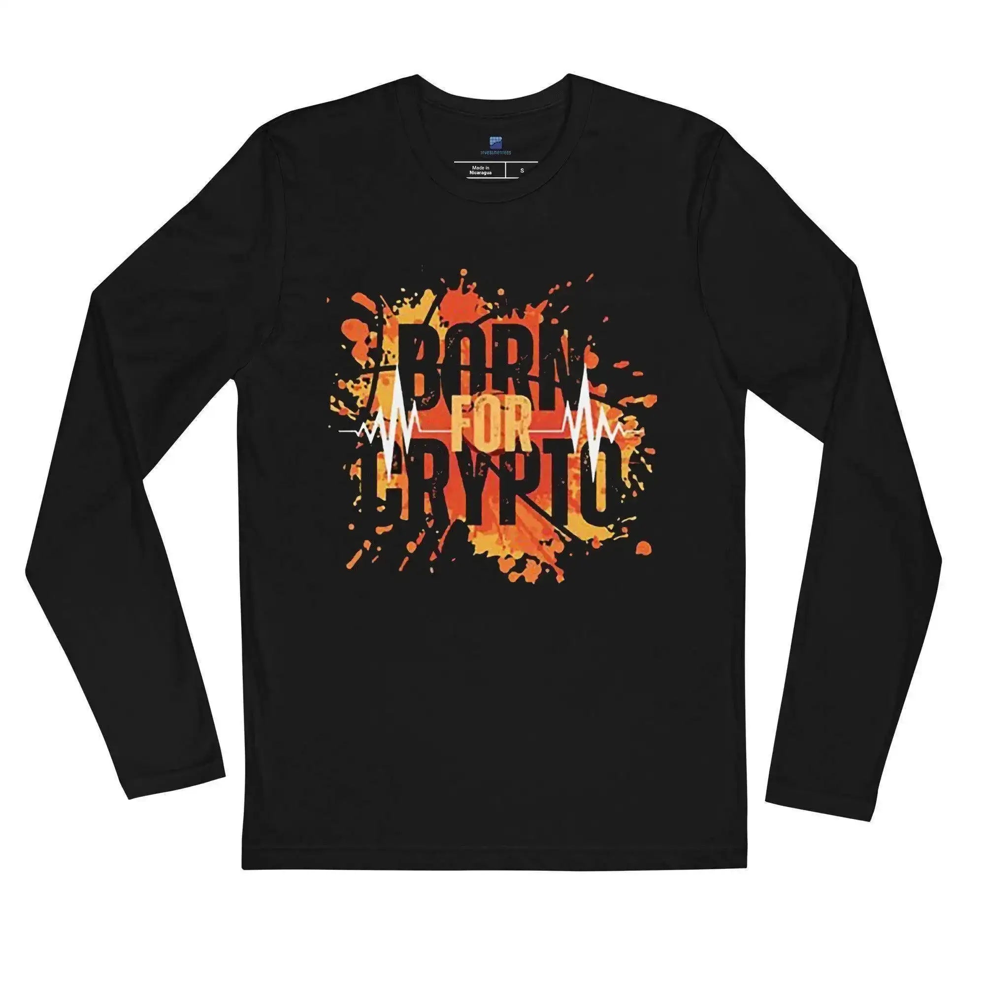 Born For Crypto Long Sleeve T-Shirt - InvestmenTees