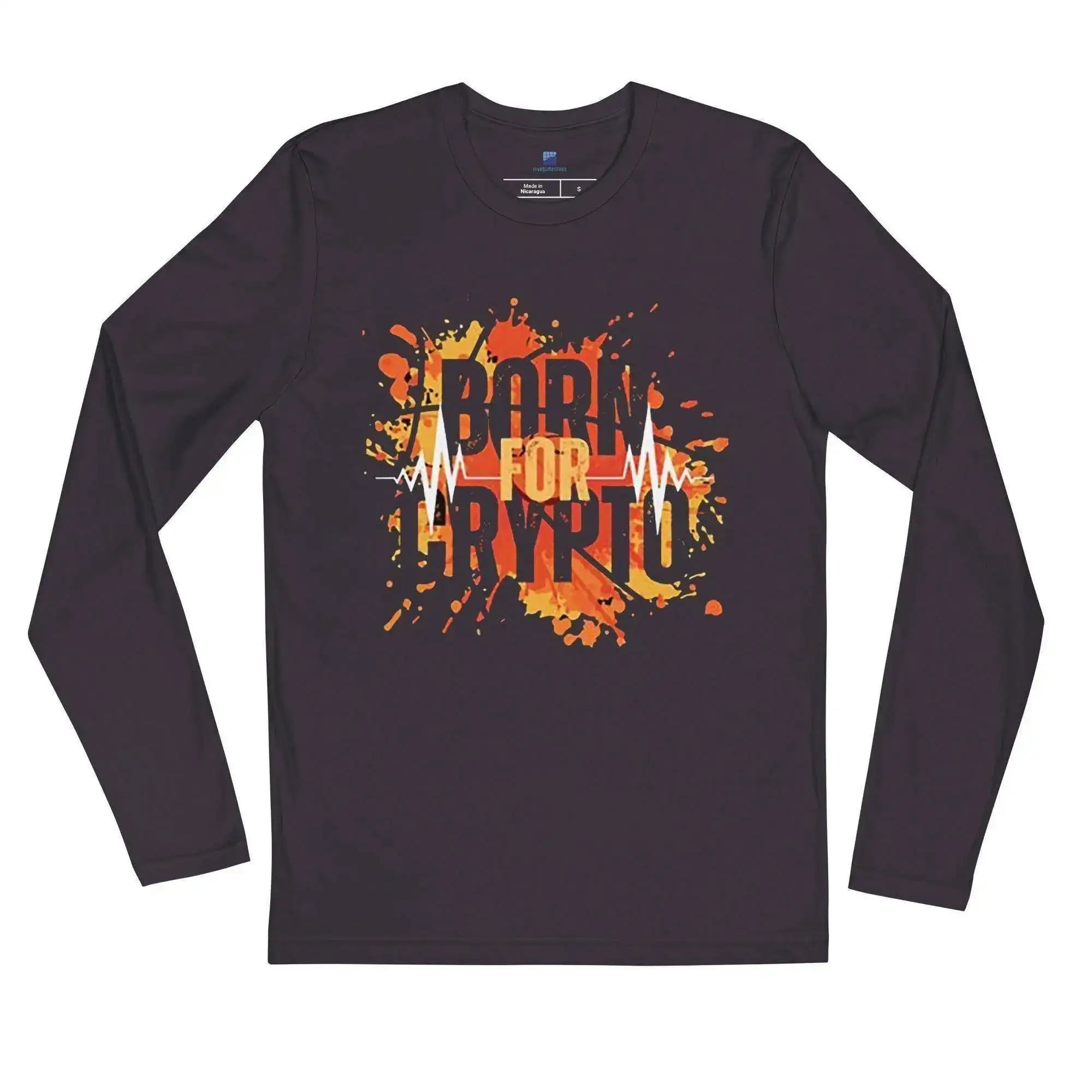 Born For Crypto Long Sleeve T-Shirt - InvestmenTees