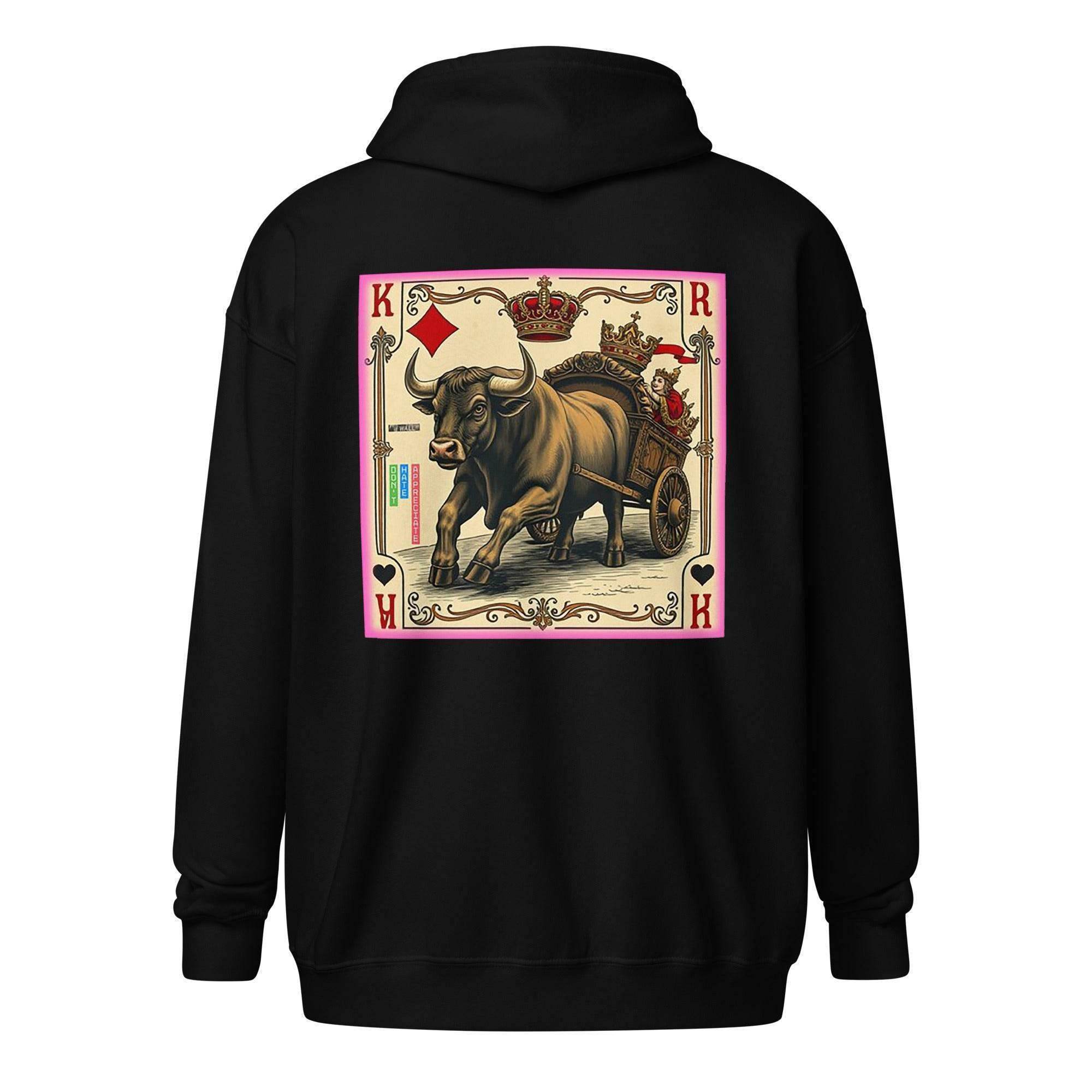 Bullish King Zip Up Hoodie - InvestmenTees