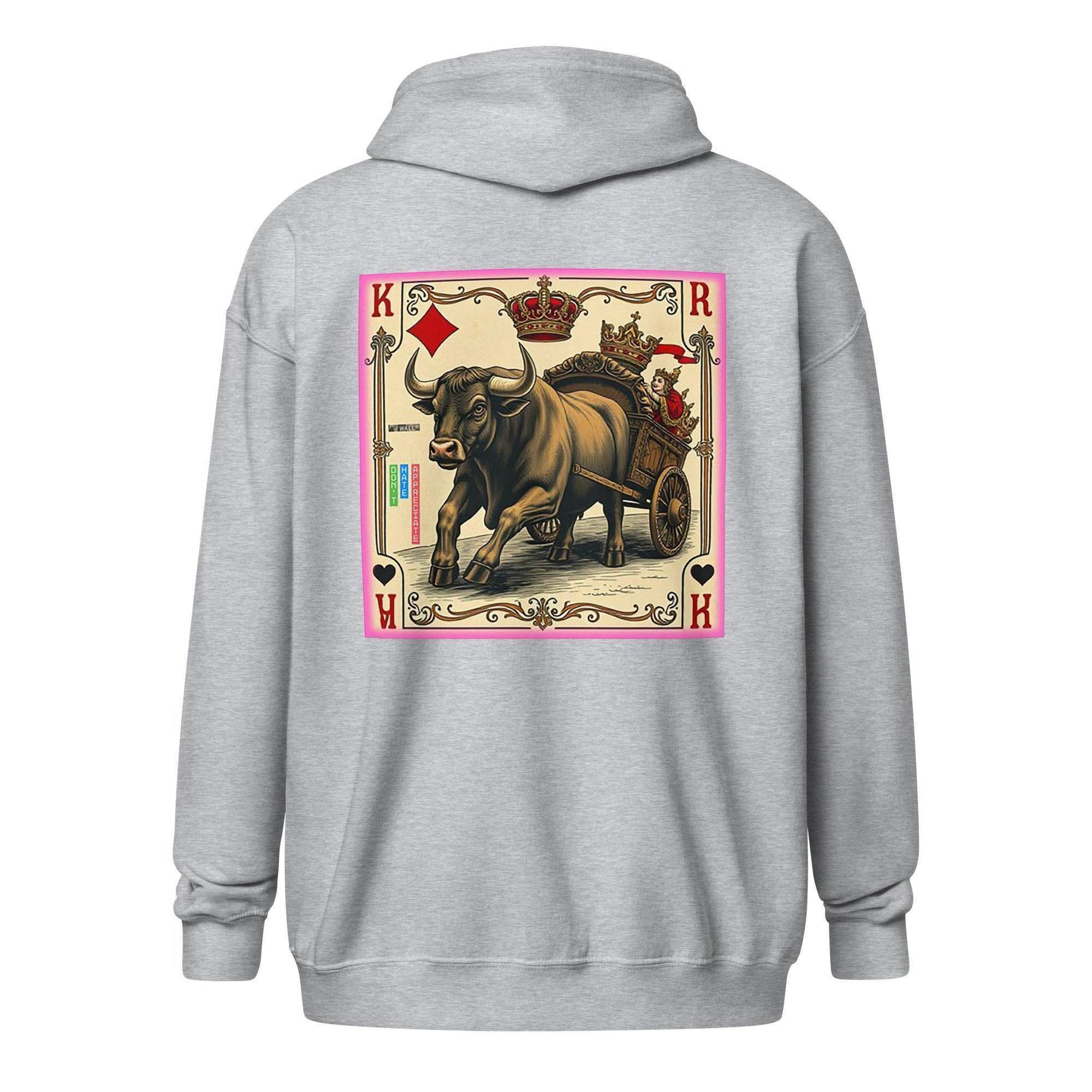 Bullish King Zip Up Hoodie - InvestmenTees