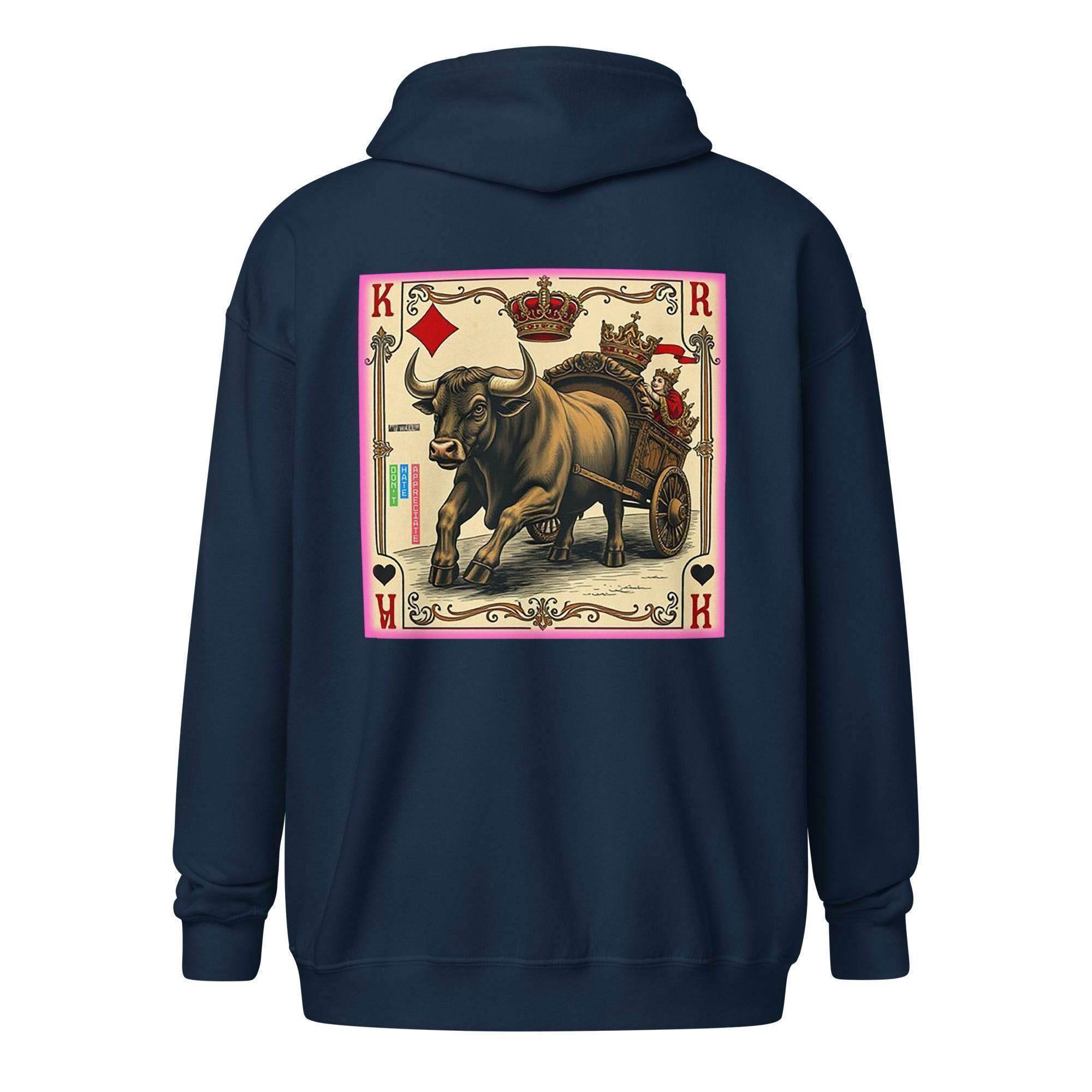 Bullish King Zip Up Hoodie - InvestmenTees