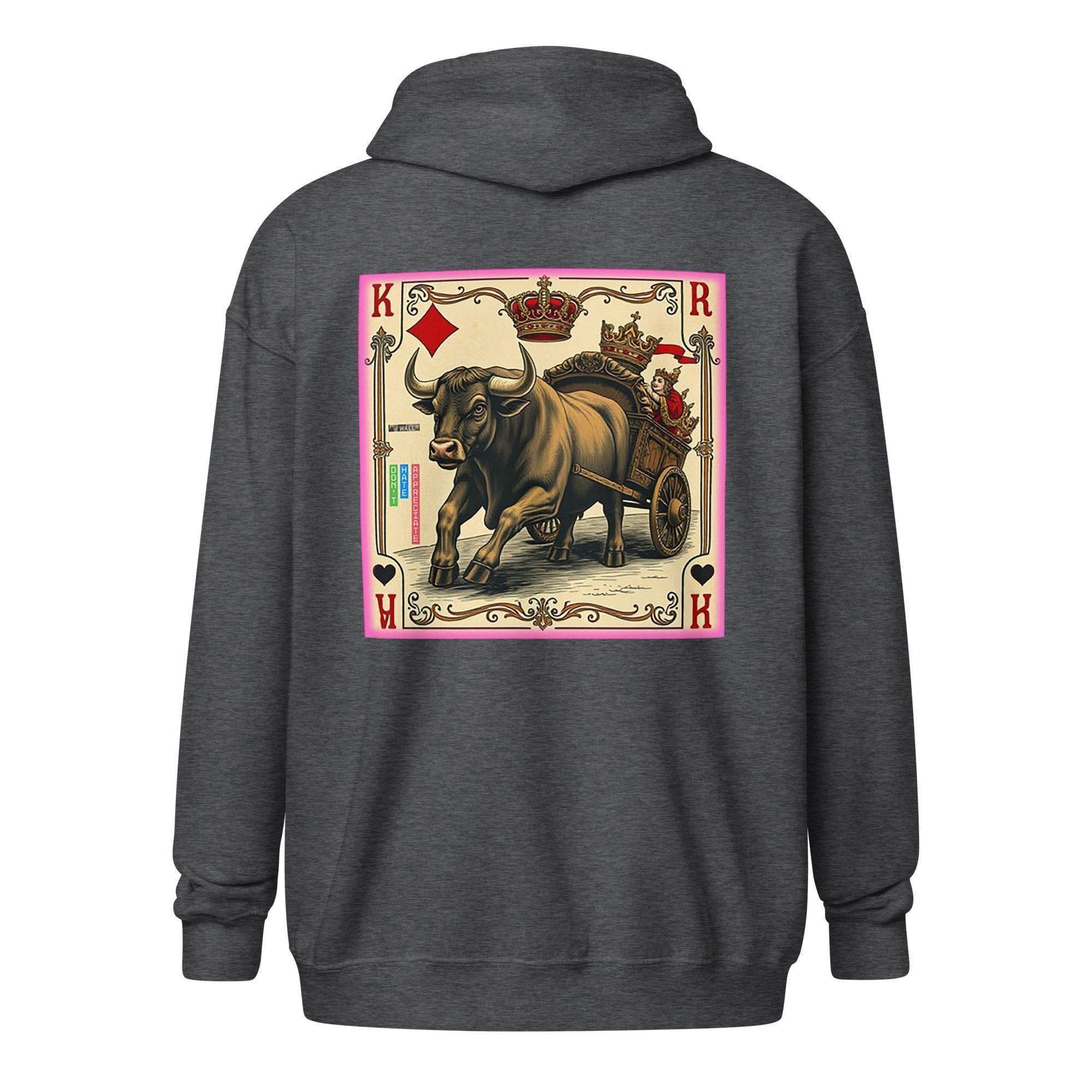 Bullish King Zip Up Hoodie - InvestmenTees