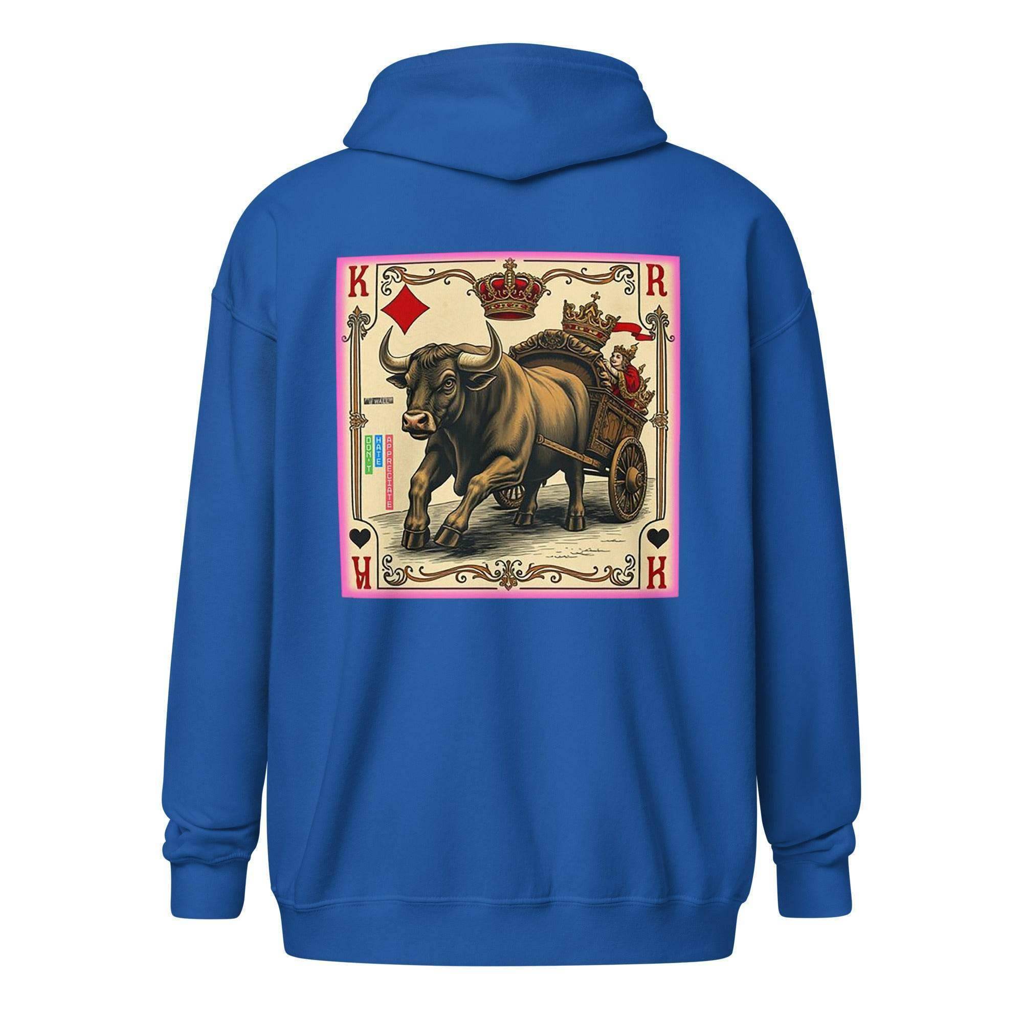 Bullish King Zip Up Hoodie - InvestmenTees