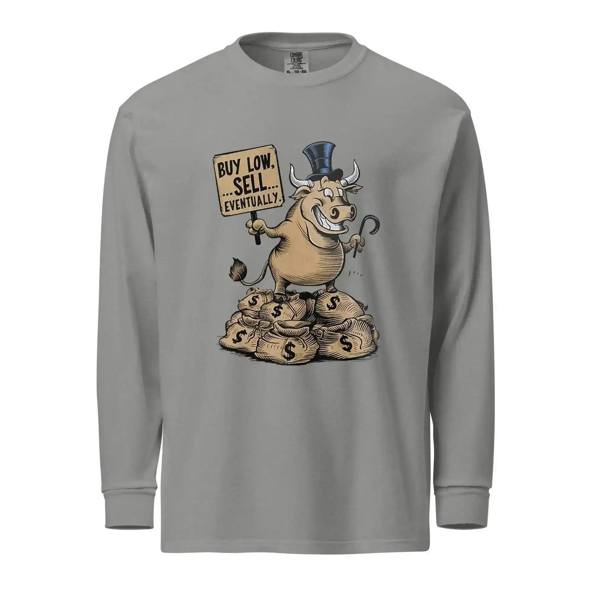 Buy Low Bull Long Sleeve T-Shirt - InvestmenTees