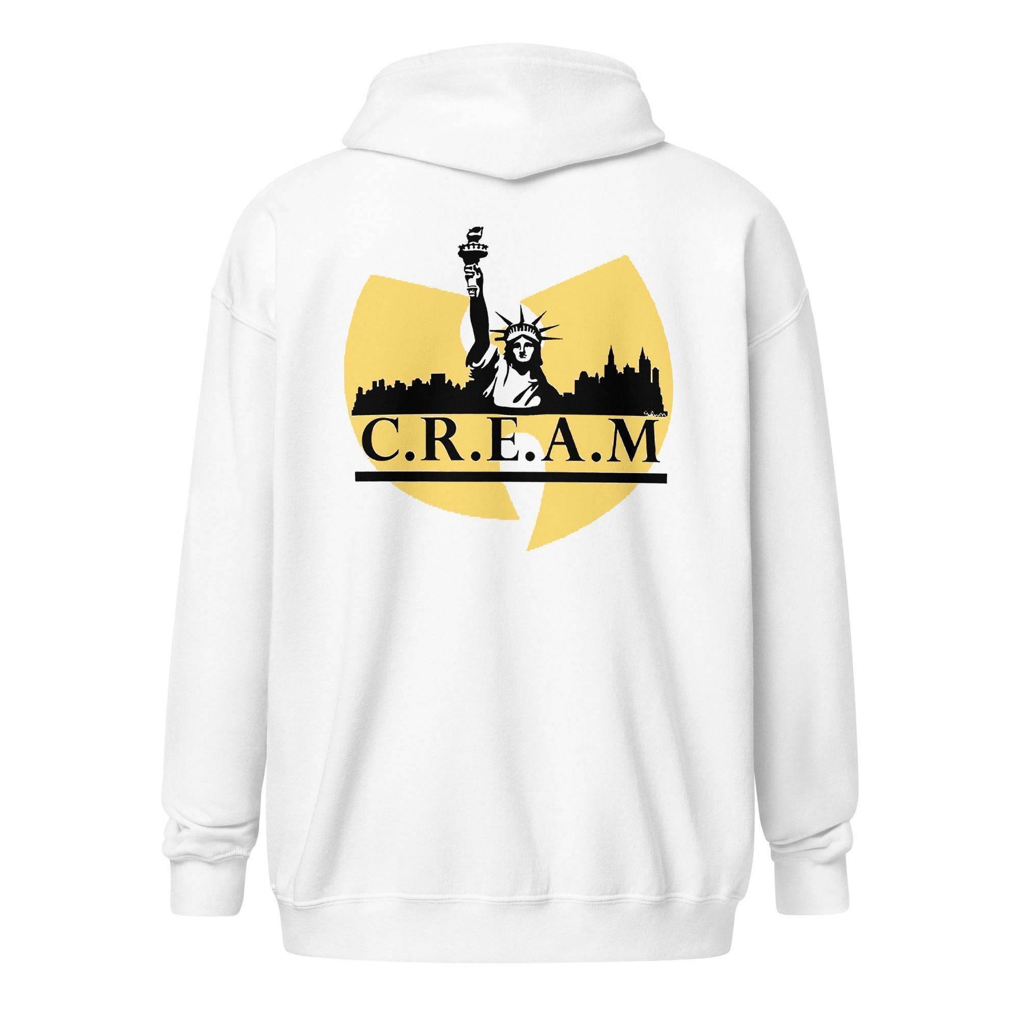 C.R.E.A.M | CREAM Zip Up Hoodie - InvestmenTees
