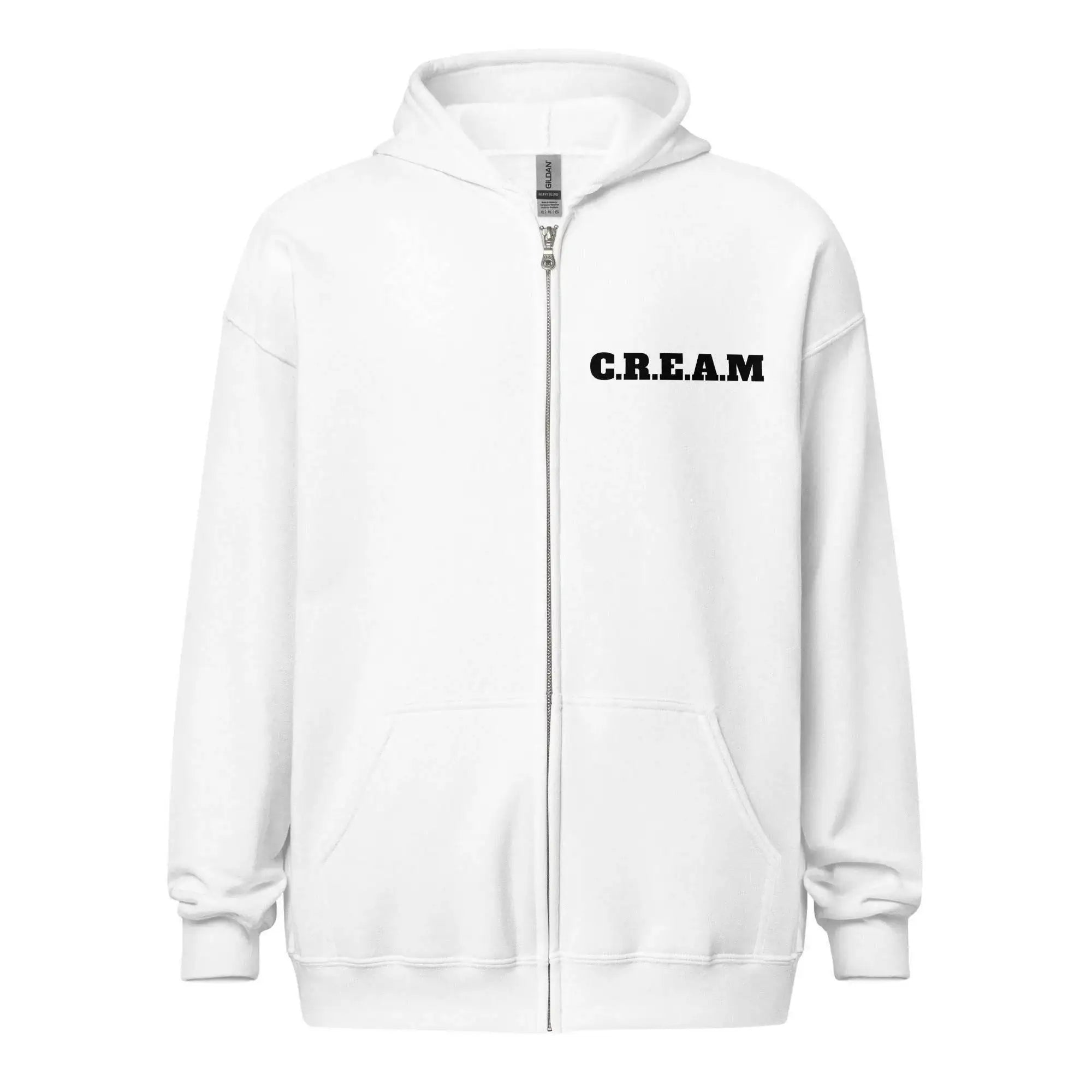 C.R.E.A.M | CREAM Zip Up Hoodie - InvestmenTees