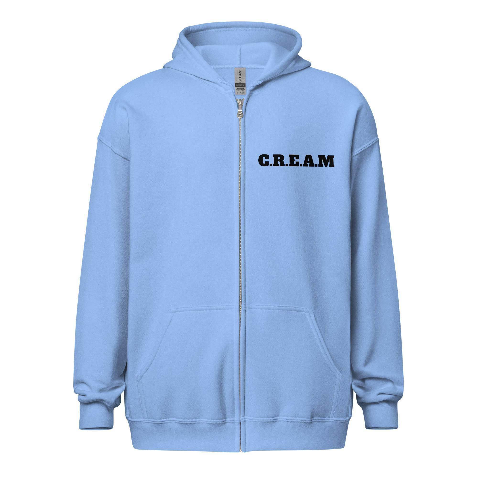 C.R.E.A.M | CREAM Zip Up Hoodie - InvestmenTees