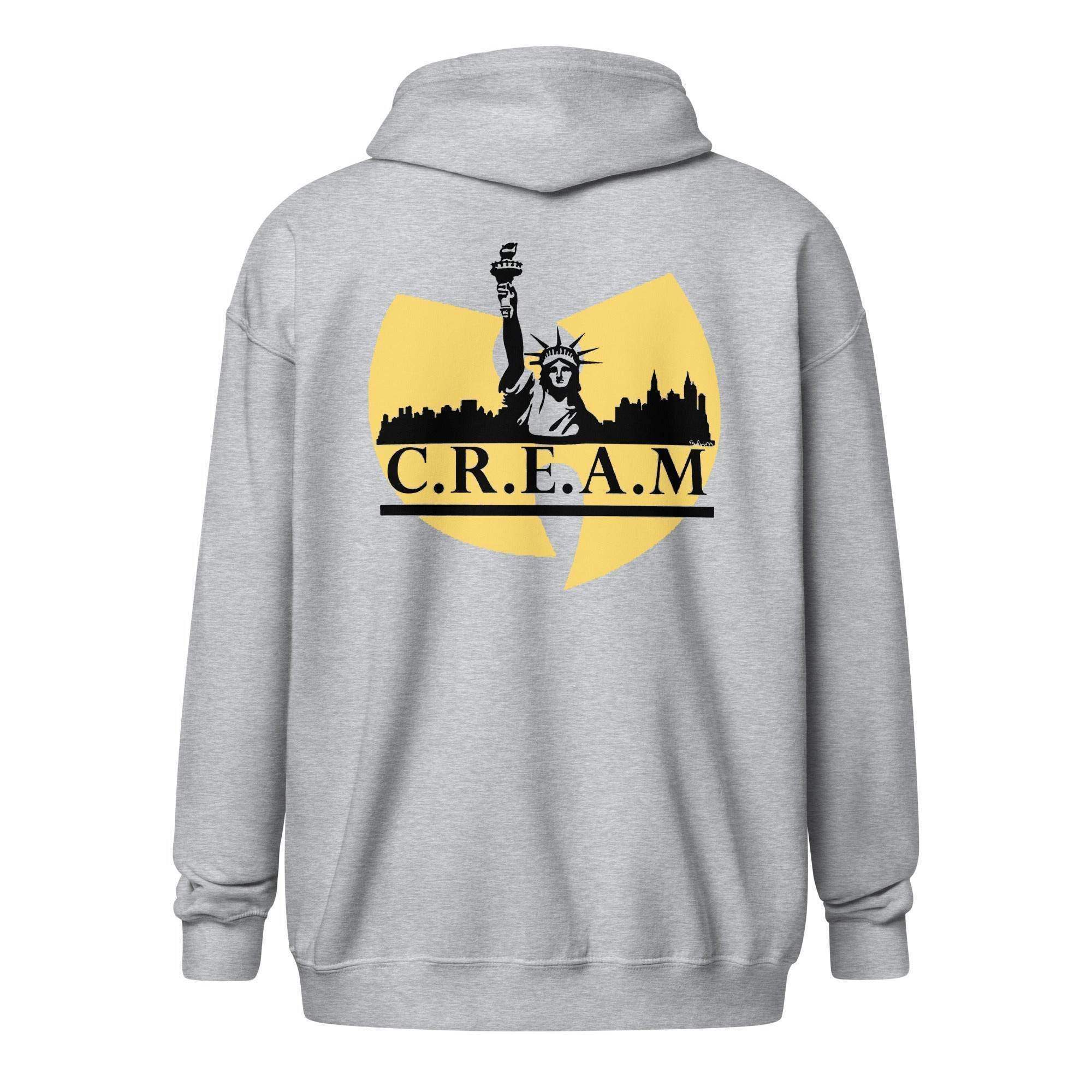 C.R.E.A.M | CREAM Zip Up Hoodie - InvestmenTees