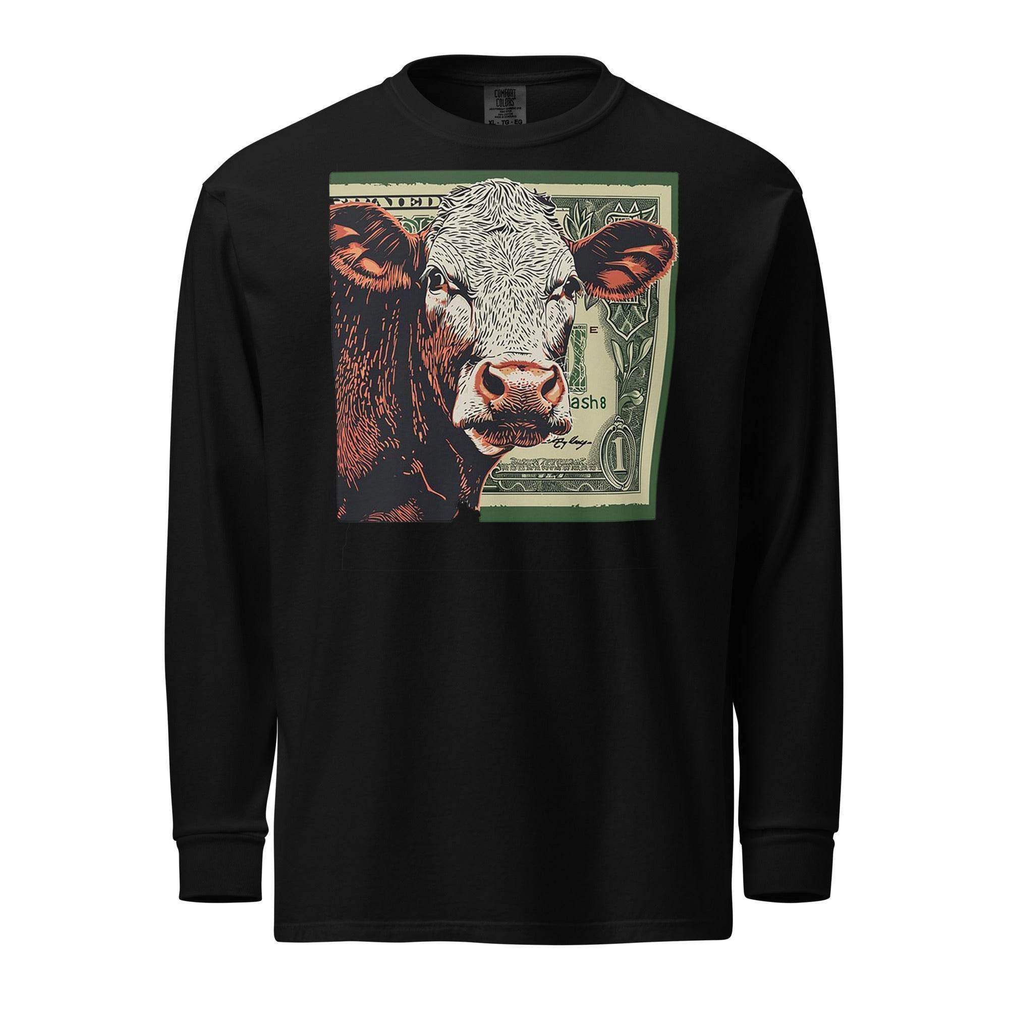 Cash Cow | Cash Long Sleeve T-Shirt - InvestmenTees