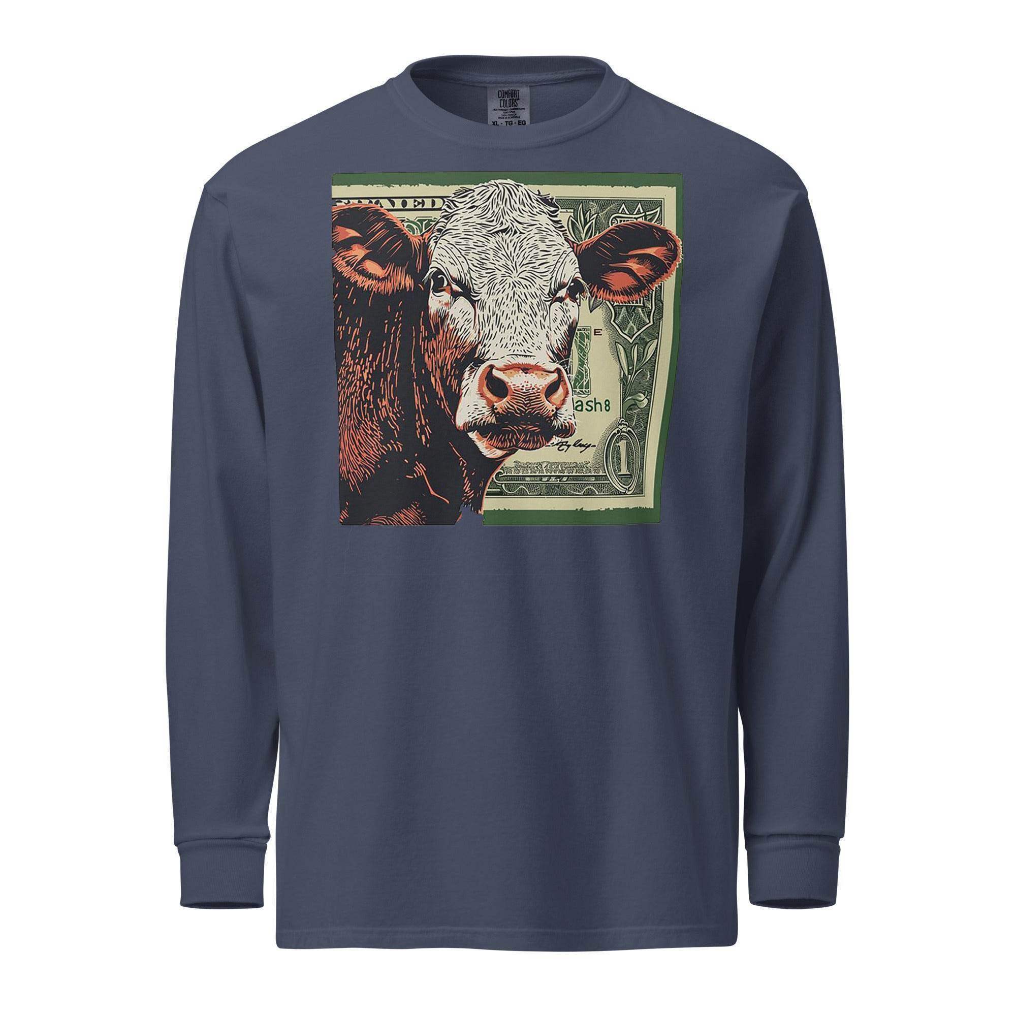 Cash Cow | Cash Long Sleeve T-Shirt - InvestmenTees