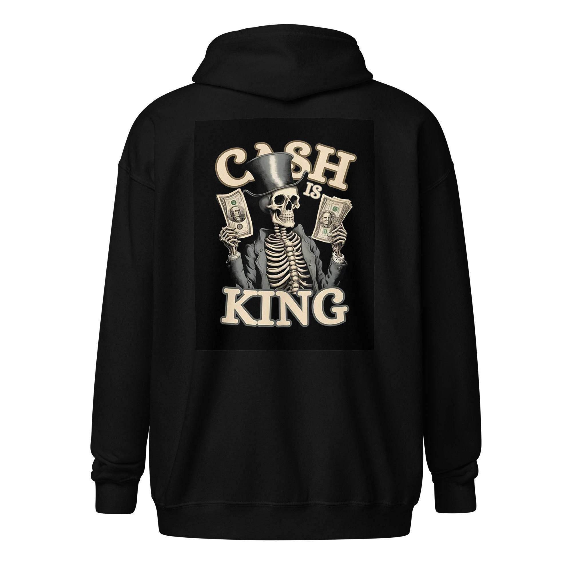 Cash Is King Zip Up Hoodie - InvestmenTees