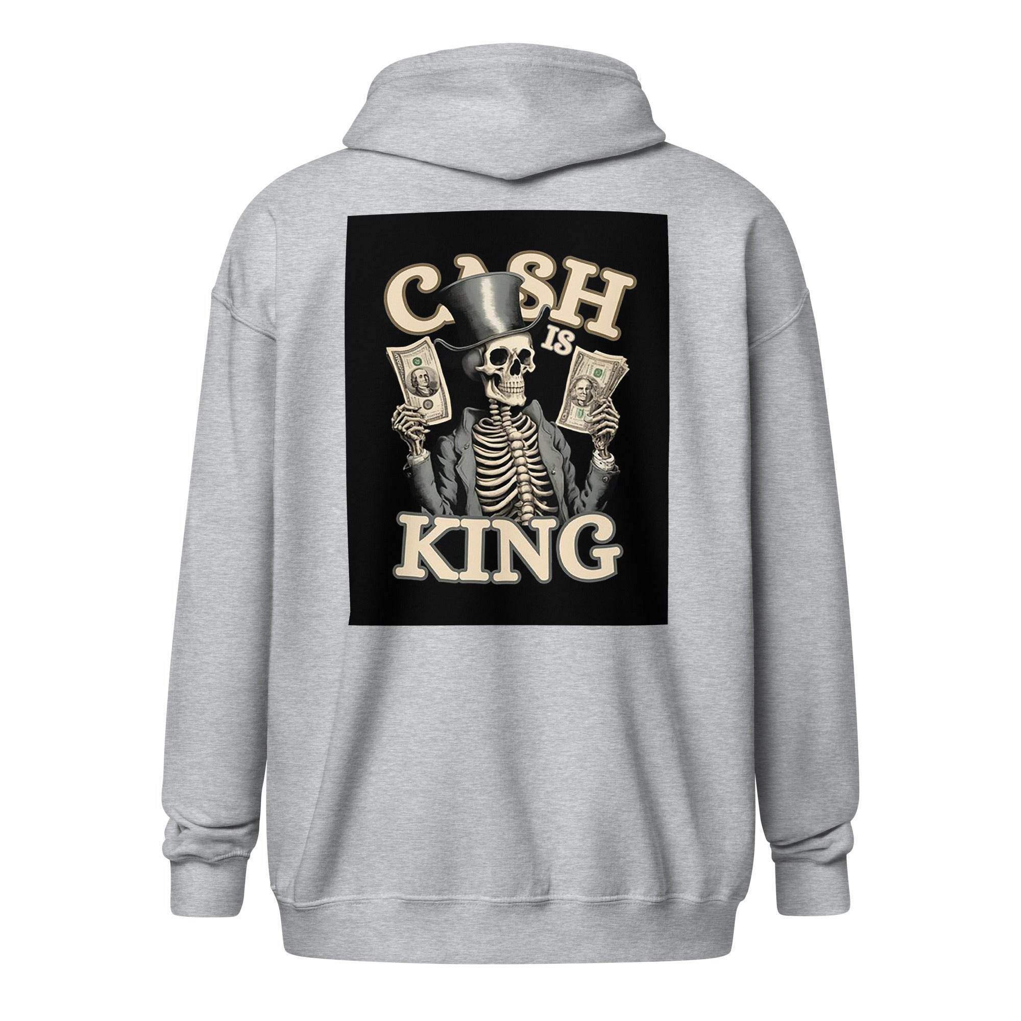 Cash Is King Zip Up Hoodie - InvestmenTees