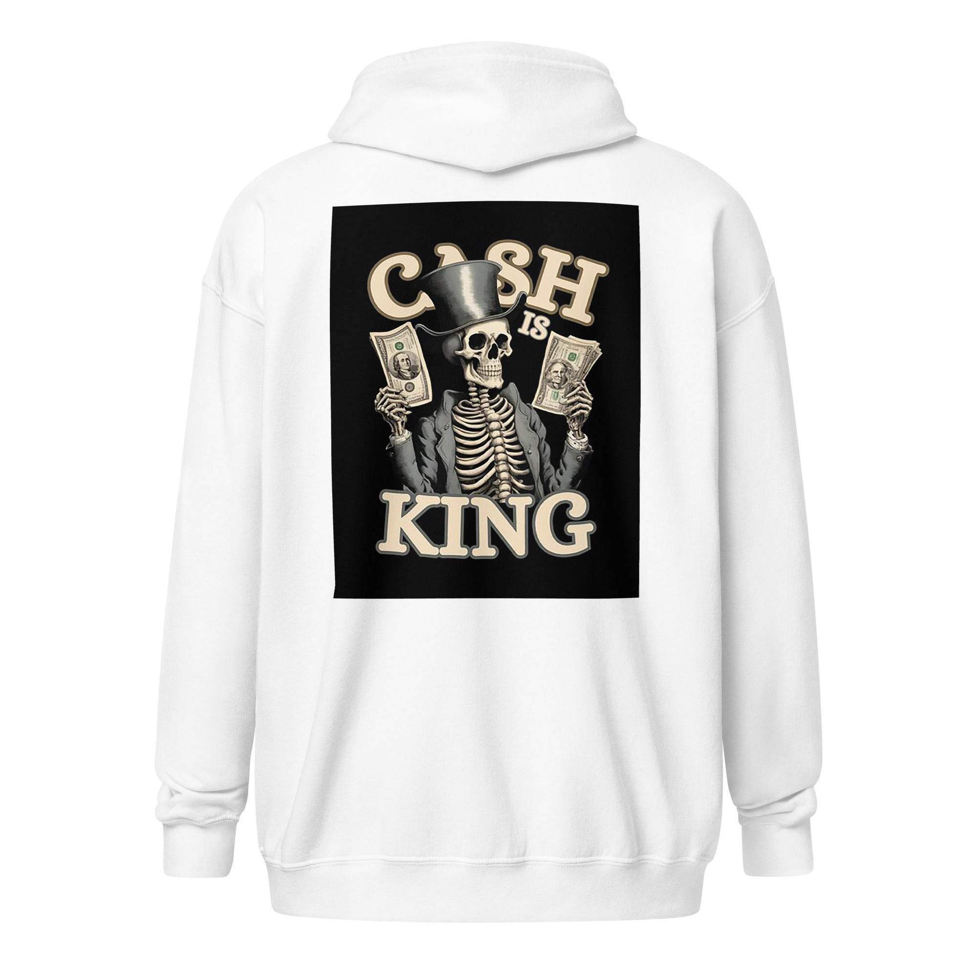 Cash Is King Zip Up Hoodie - InvestmenTees