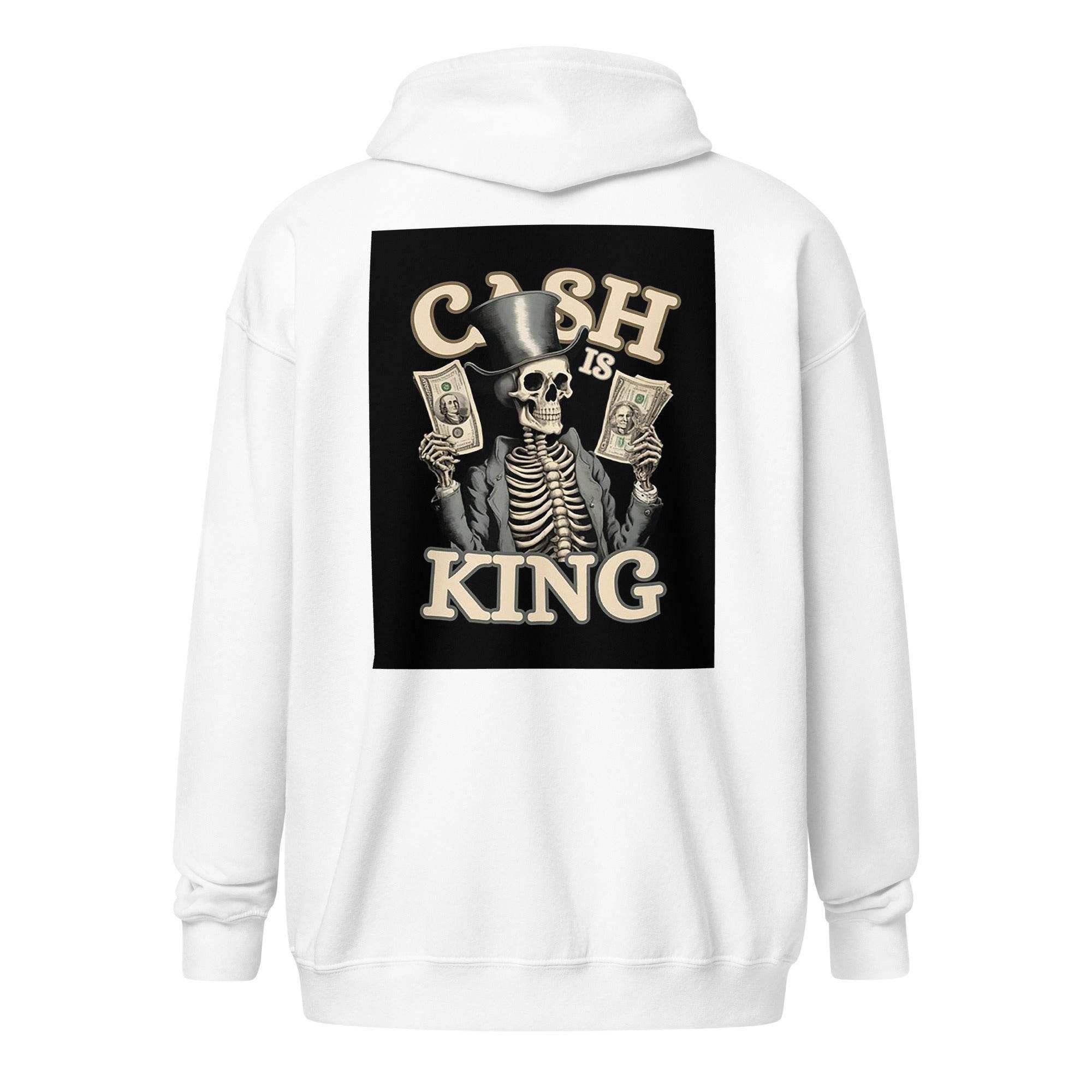 Cash Is King Zip Up Hoodie - InvestmenTees