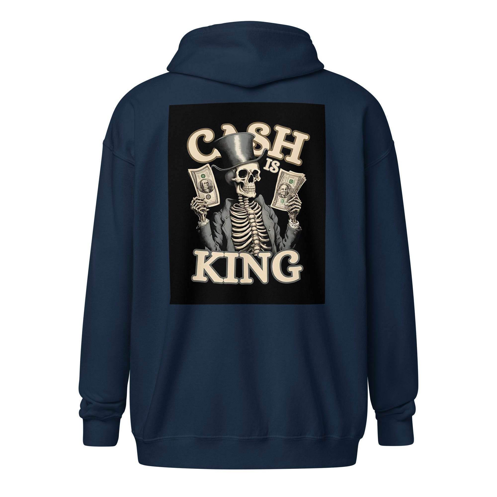 Cash Is King Zip Up Hoodie - InvestmenTees