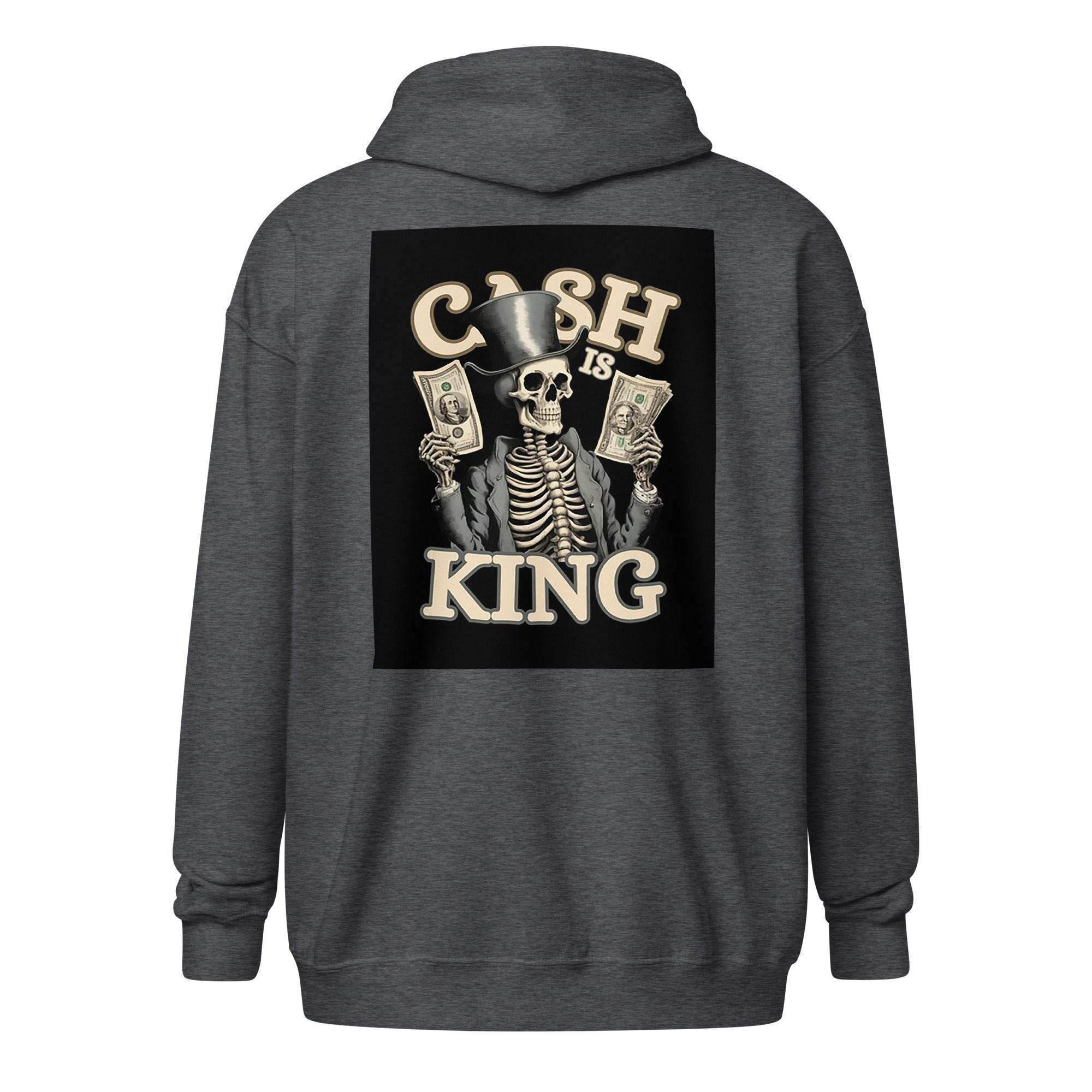 Cash Is King Zip Up Hoodie - InvestmenTees