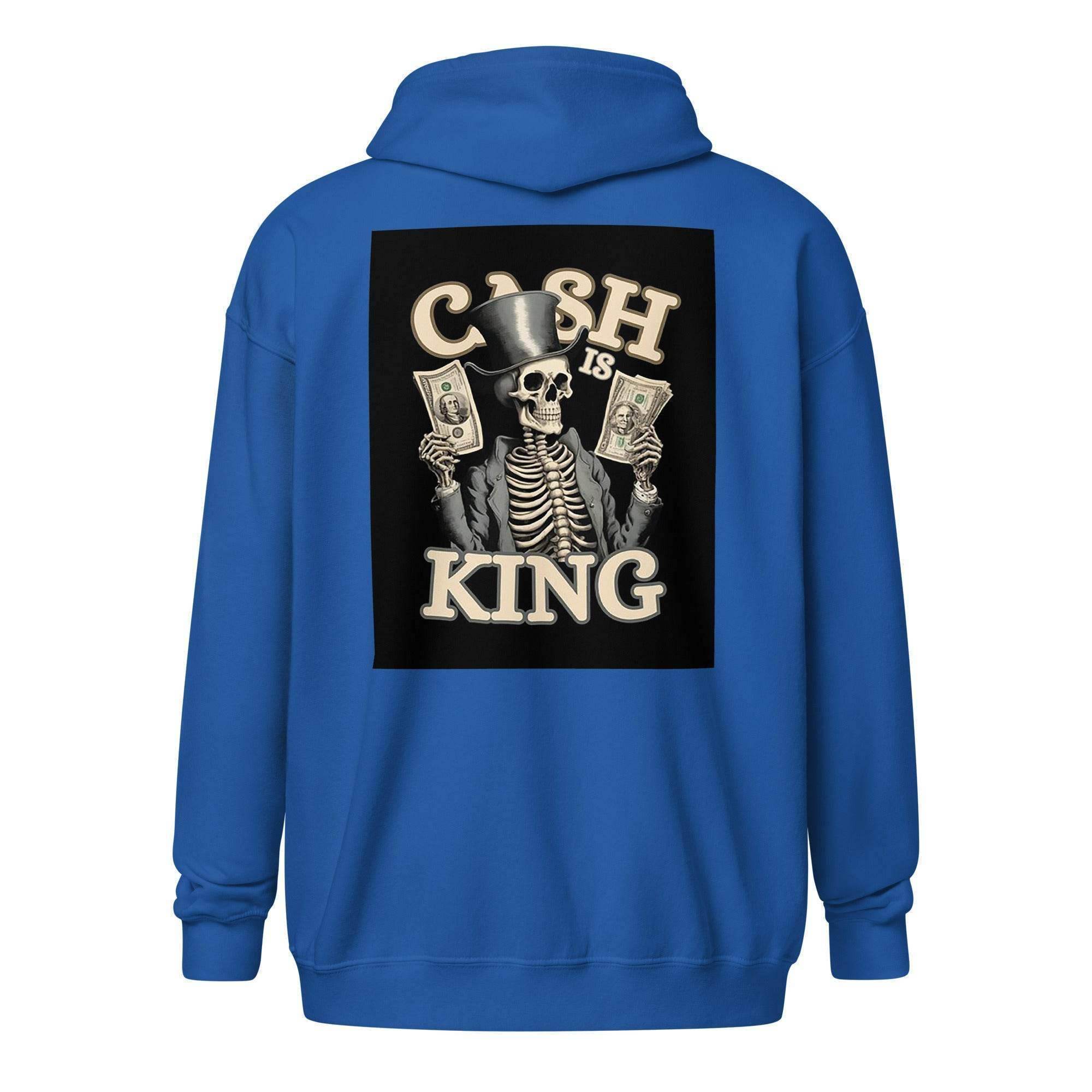 Cash Is King Zip Up Hoodie - InvestmenTees