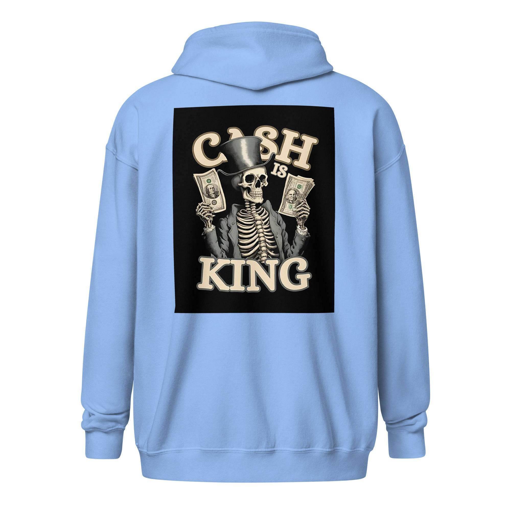 Cash Is King Zip Up Hoodie - InvestmenTees