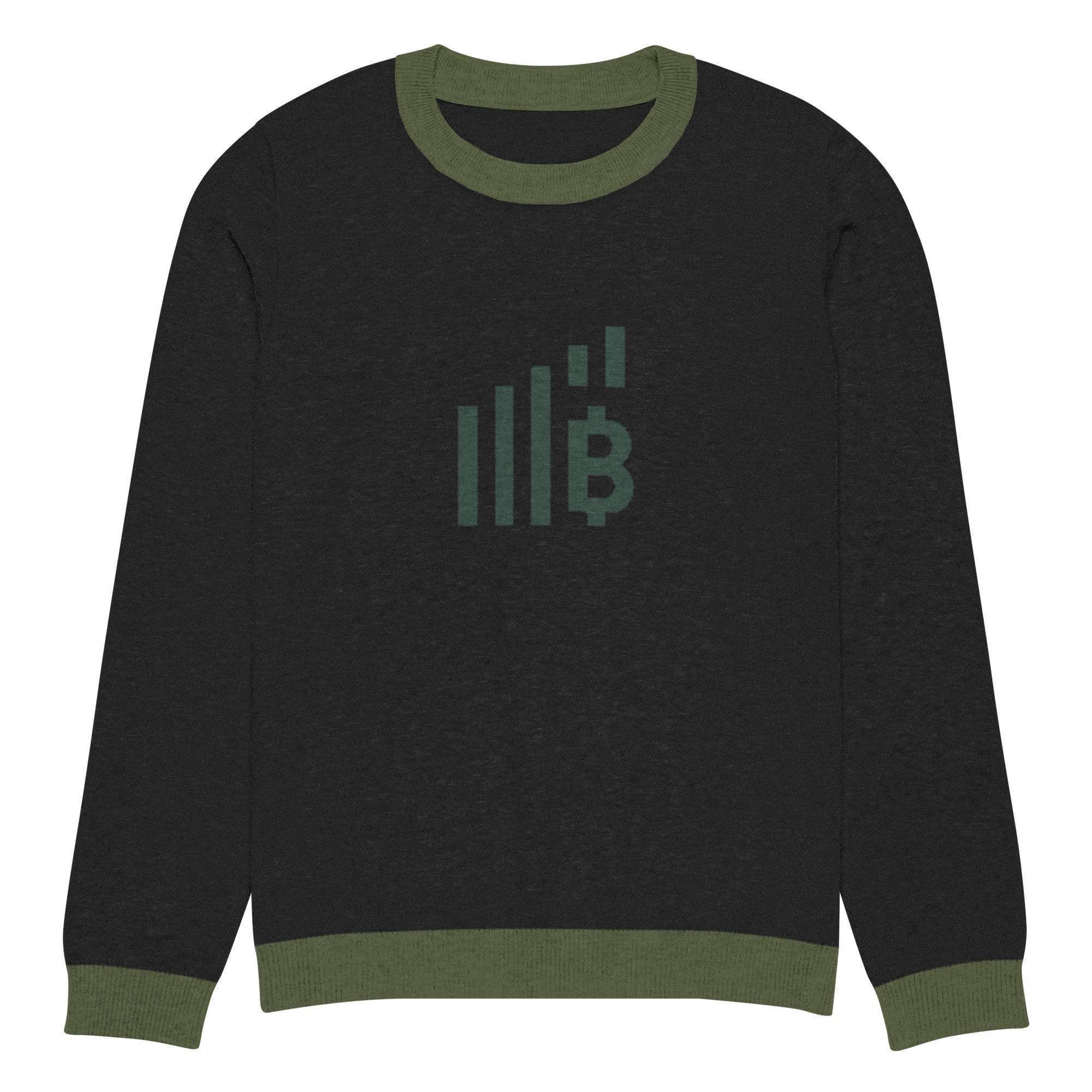 Bitcoin Rise Knitted Crew Sweater - InvestmenTees