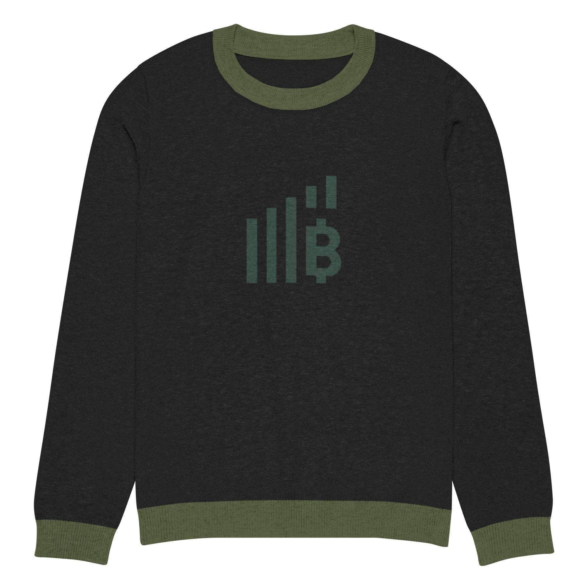 Bitcoin Rise Knitted Crew Sweater - InvestmenTees