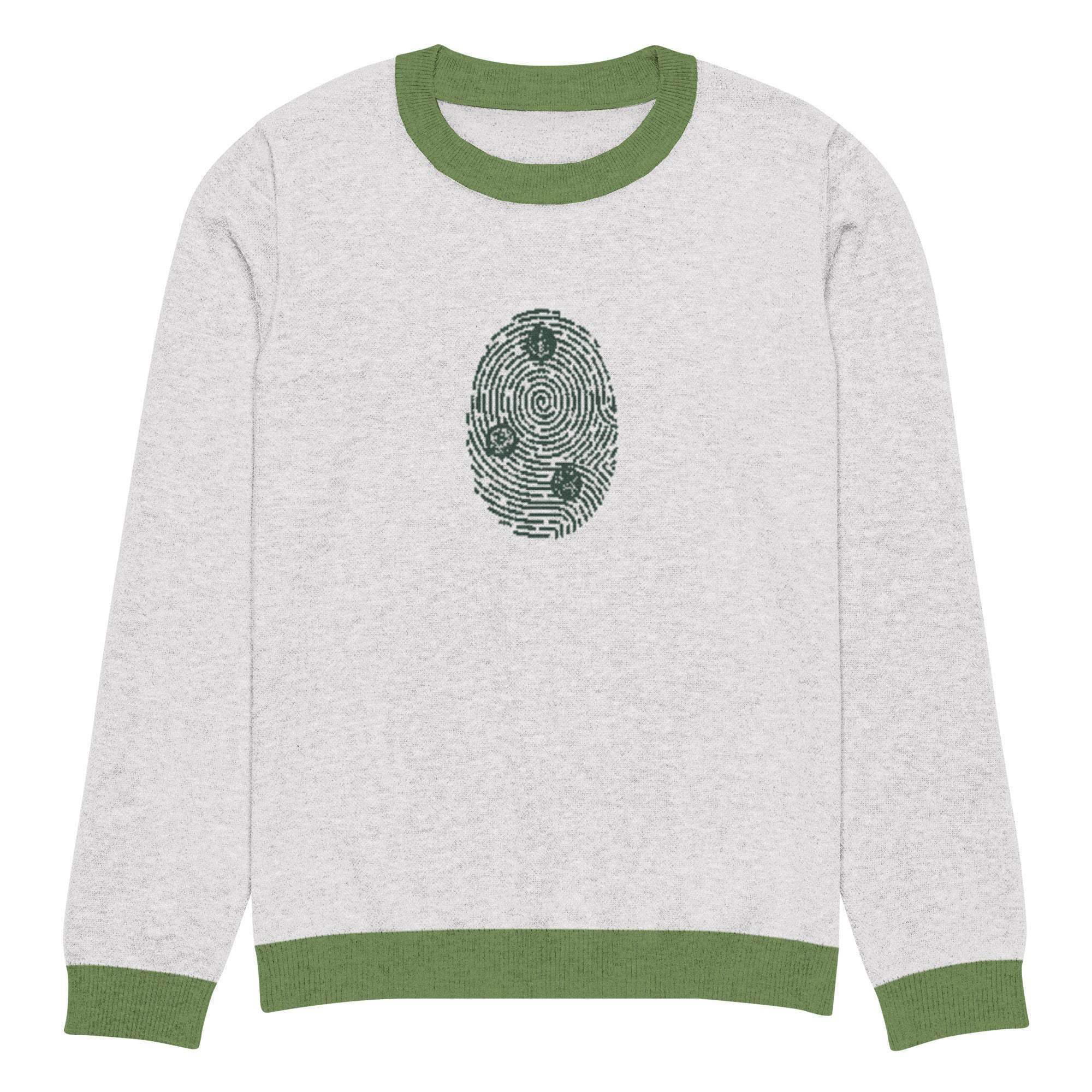 Bitcoin Print Crew Knitted Sweater - InvestmenTees