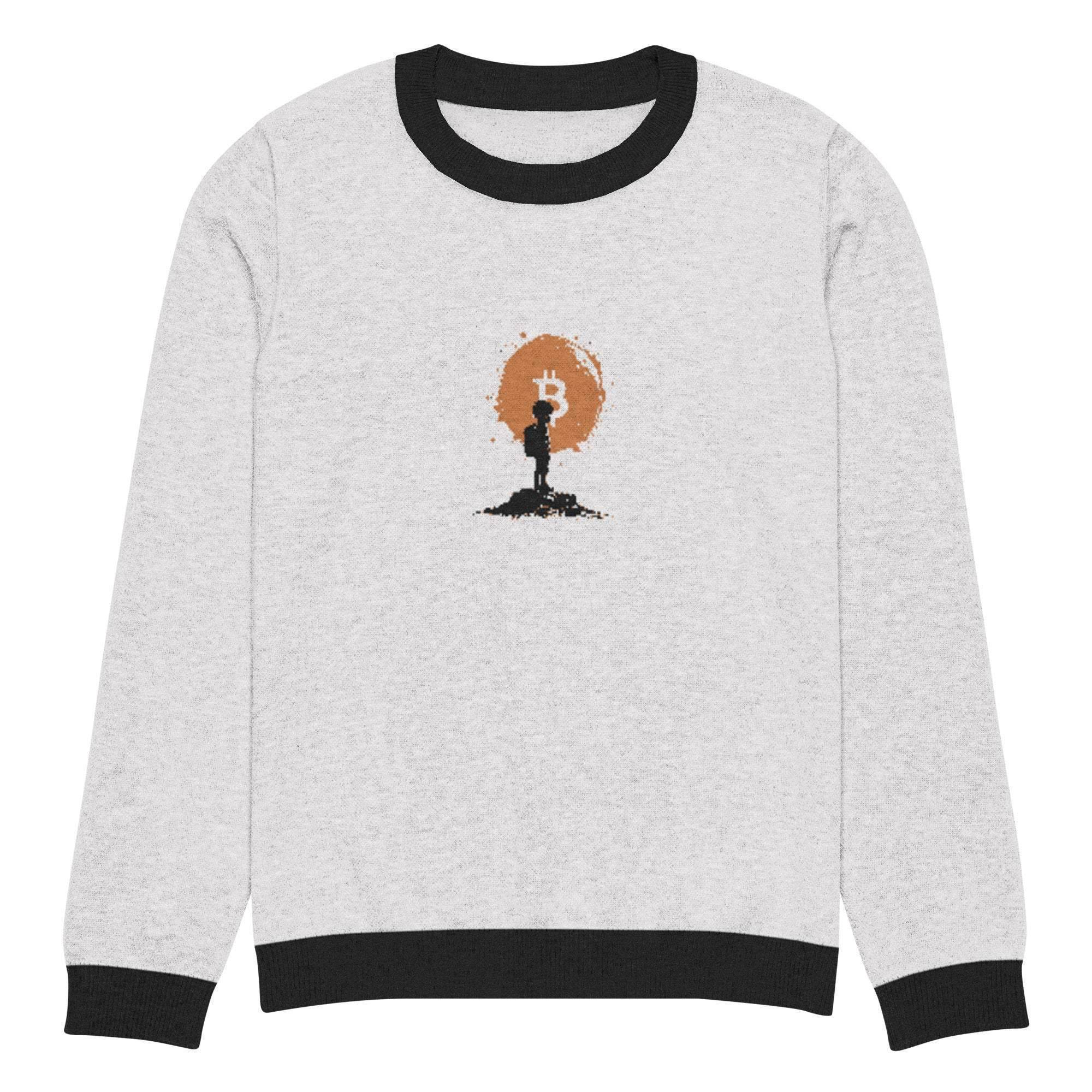 Bitcoin Boy Crew Knitted Sweater - InvestmenTees