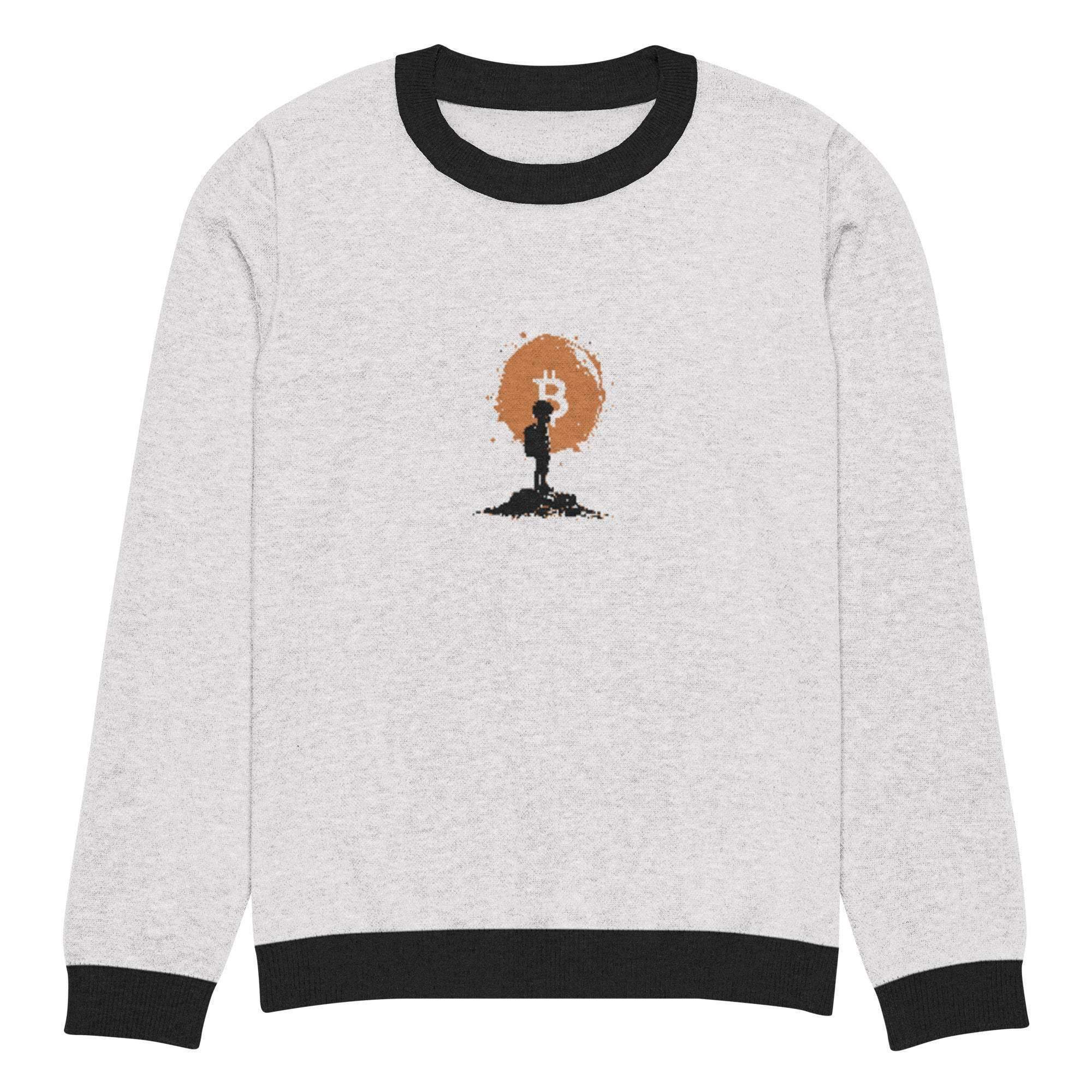 Bitcoin Boy Crew Knitted Sweater - InvestmenTees