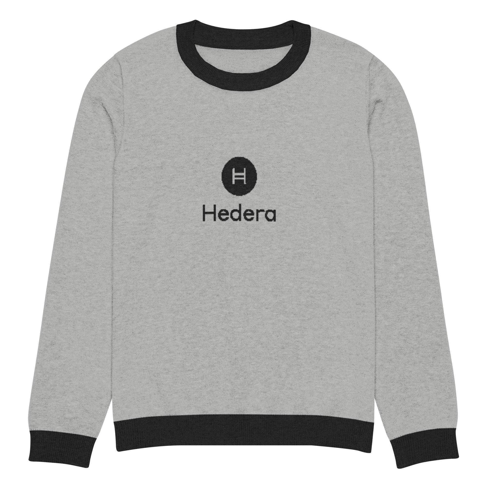 Hedera | HBAR Crypto Crew Knitted Sweater - InvestmenTees