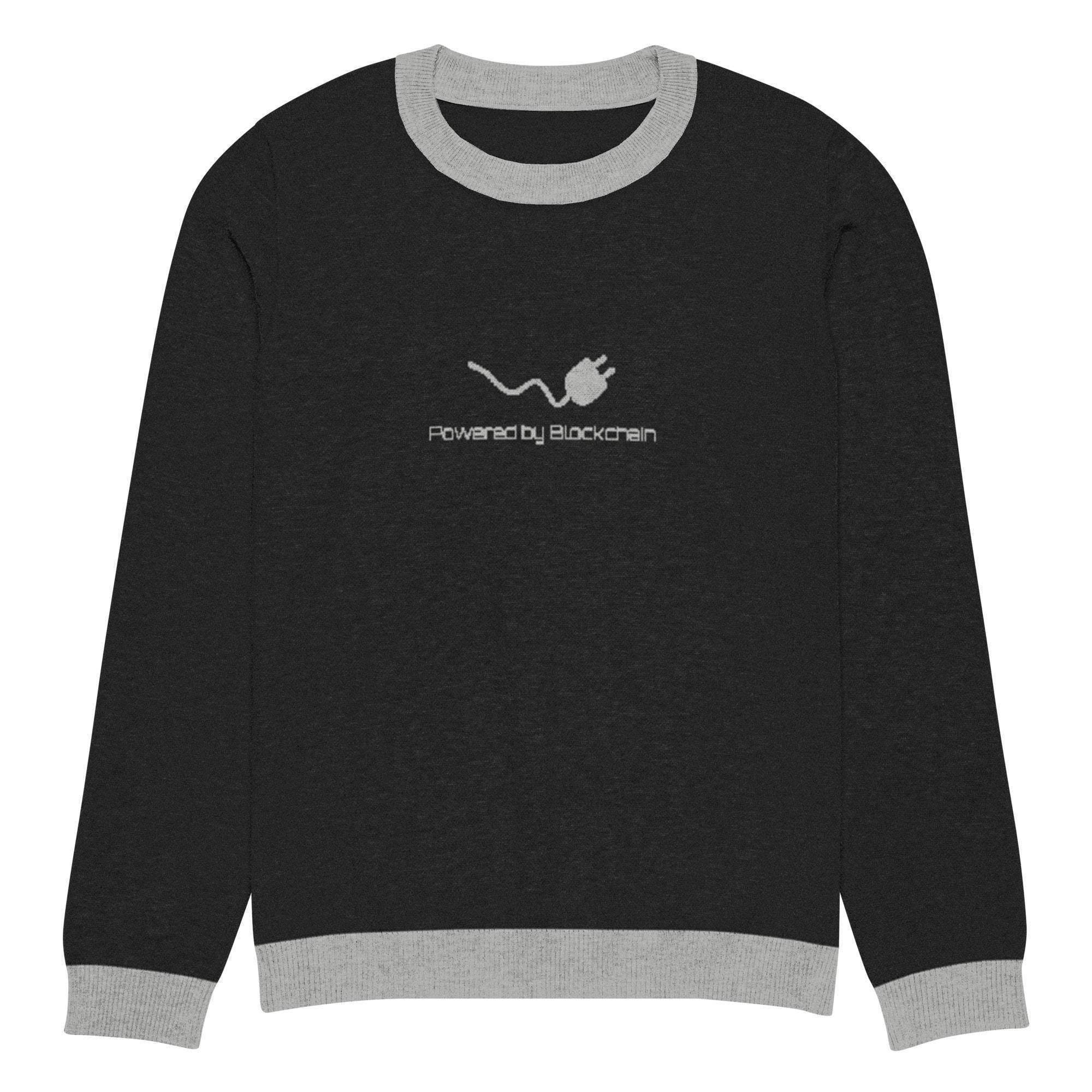 Blockchain Powered Crew Knitted Sweater - InvestmenTees